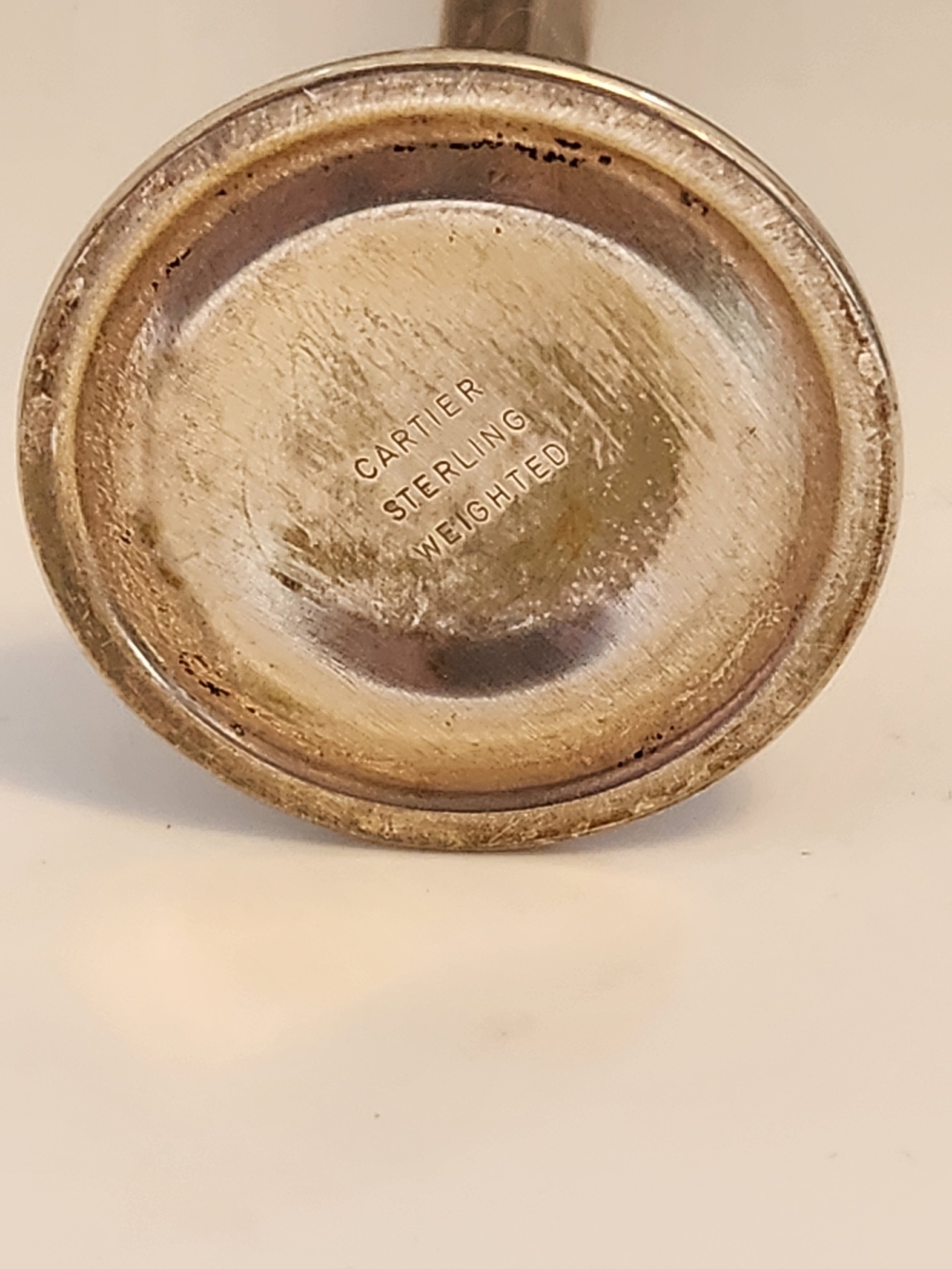 Cartier Sterling Silver Weighted Bud Vase – Hexagonal Stem – Signed - image 2 of 8