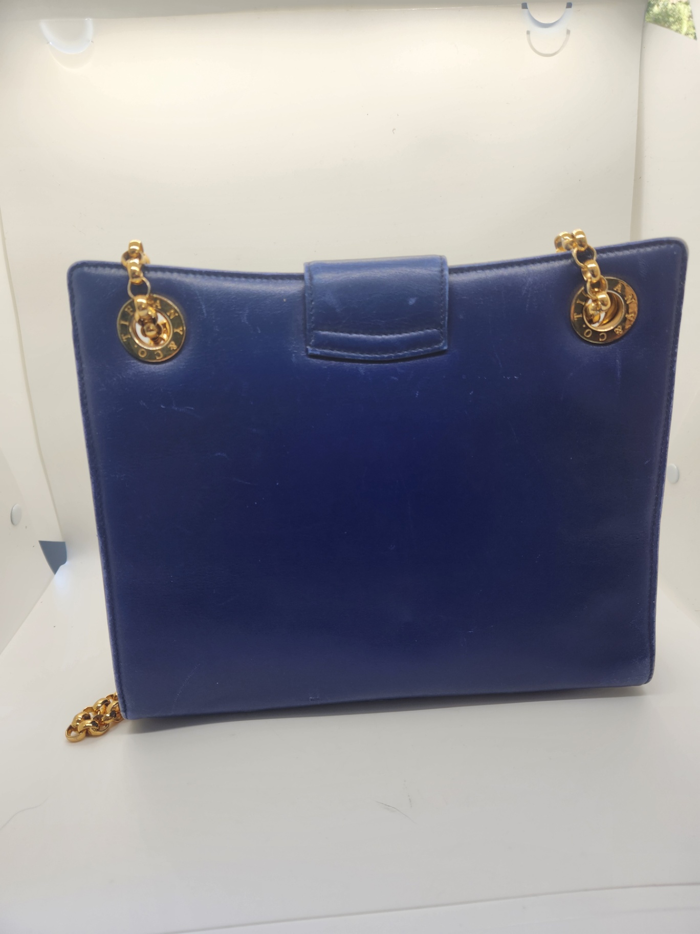 Tiffany & Co Vintage Logo Pochette Chain Shoulder Bag Handbag Purse - image 3 of 10