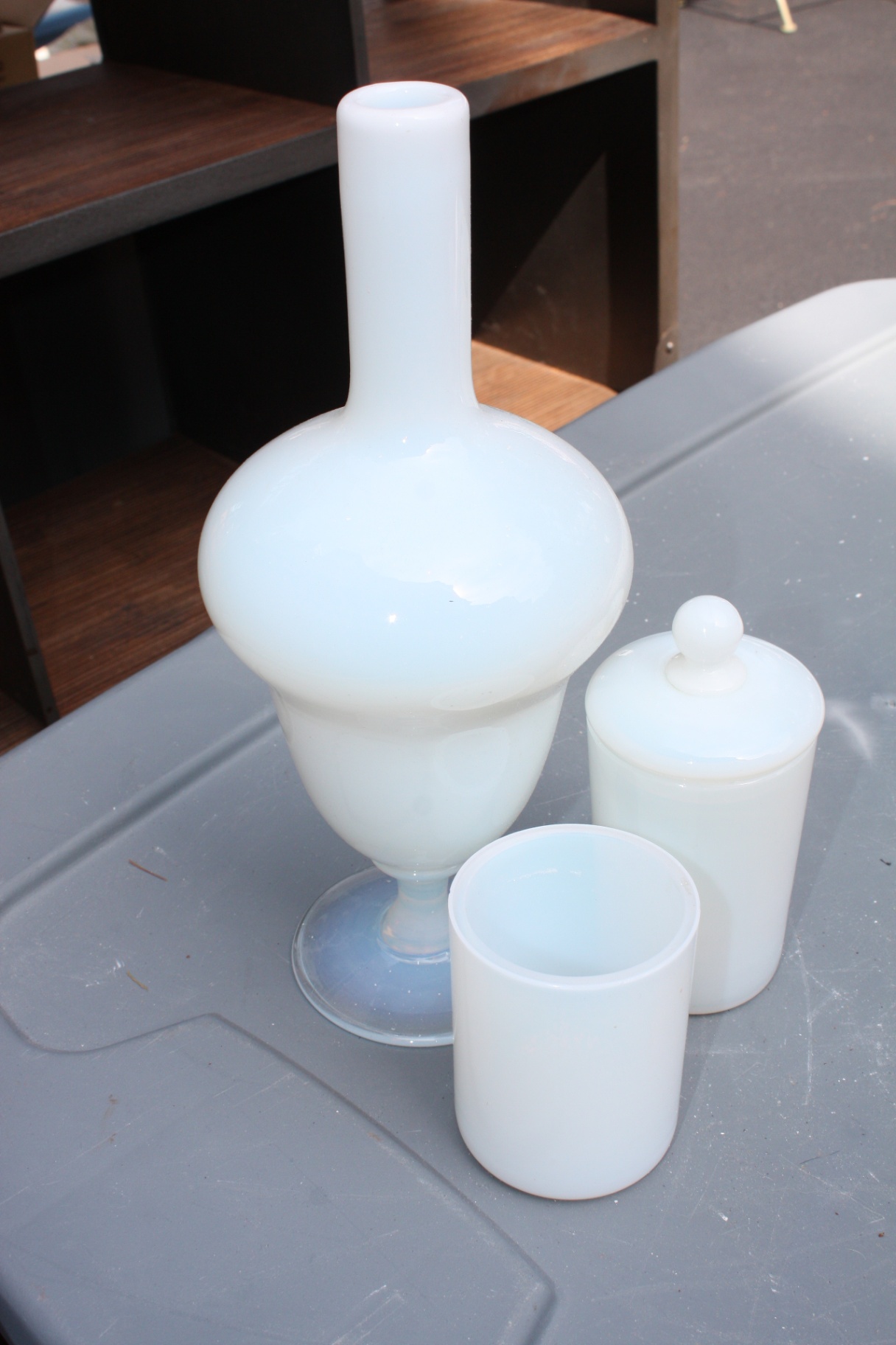 Opaline Glass Vases - image 1 of 3