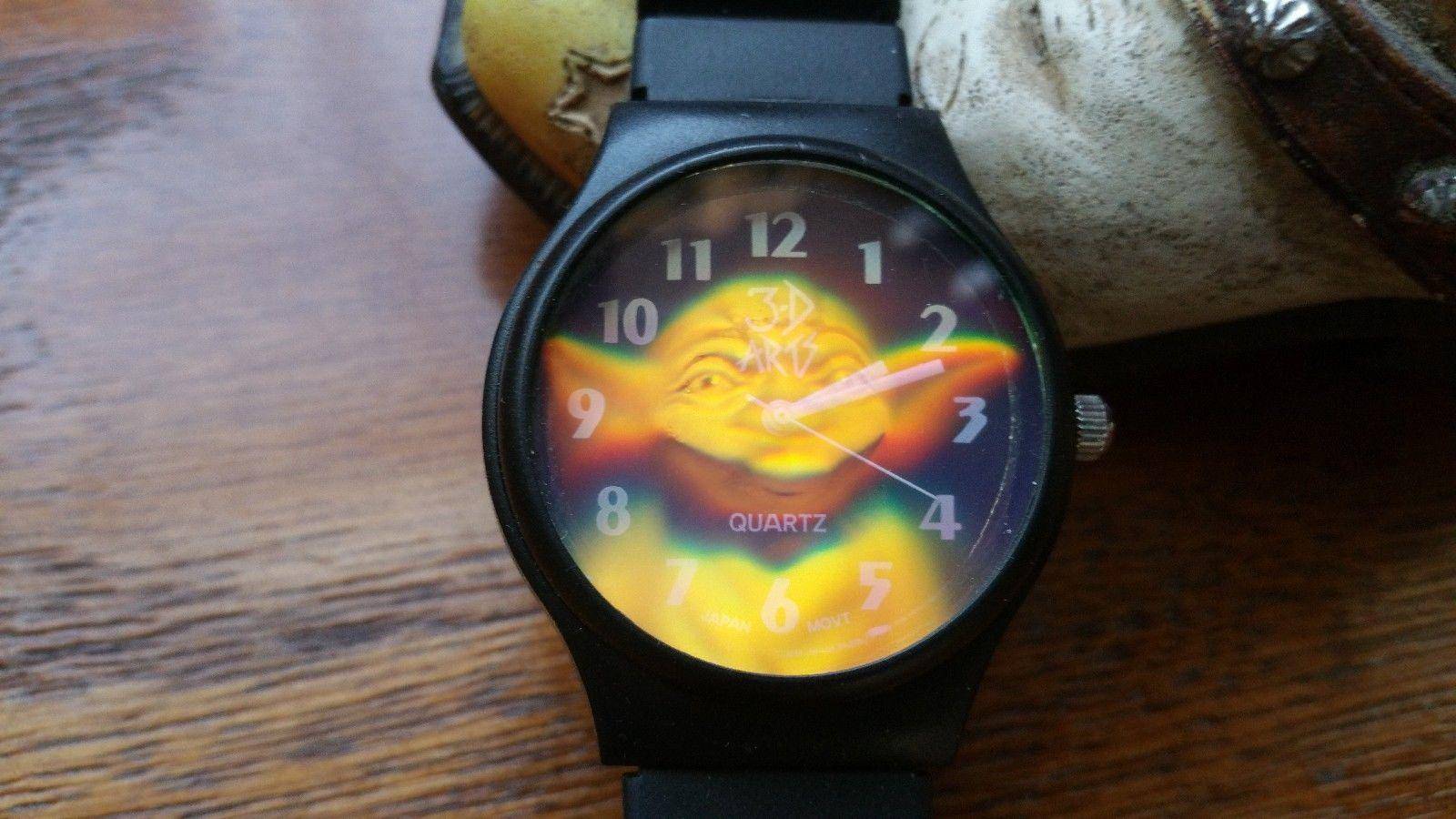 Rare Yoda 3-D Hologram Watch by 3-D Arts – Lucasfilm Star Wars Collector Piece (1997) collectors item - image 5 of 5