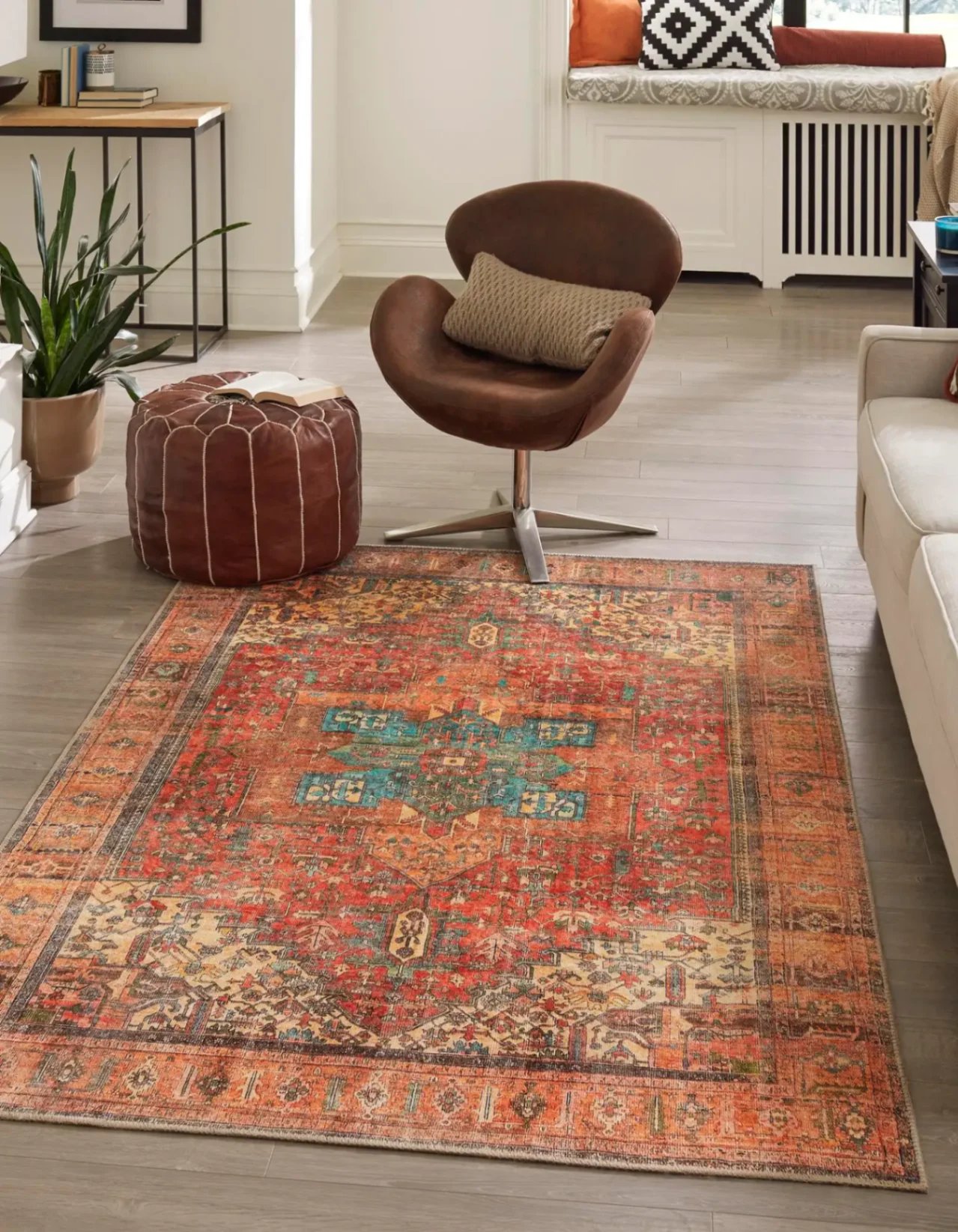 Unique Loom Timeless Rust Red Area Rug - 7'6" by 10' 6" - image 1 of 15