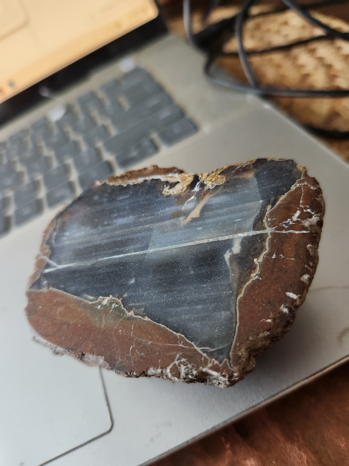 2 pieces of ThunderEgg - Oregon geodes, a nodule-like rock filled with agate formed within volcanic ash layers - image 6 of 11