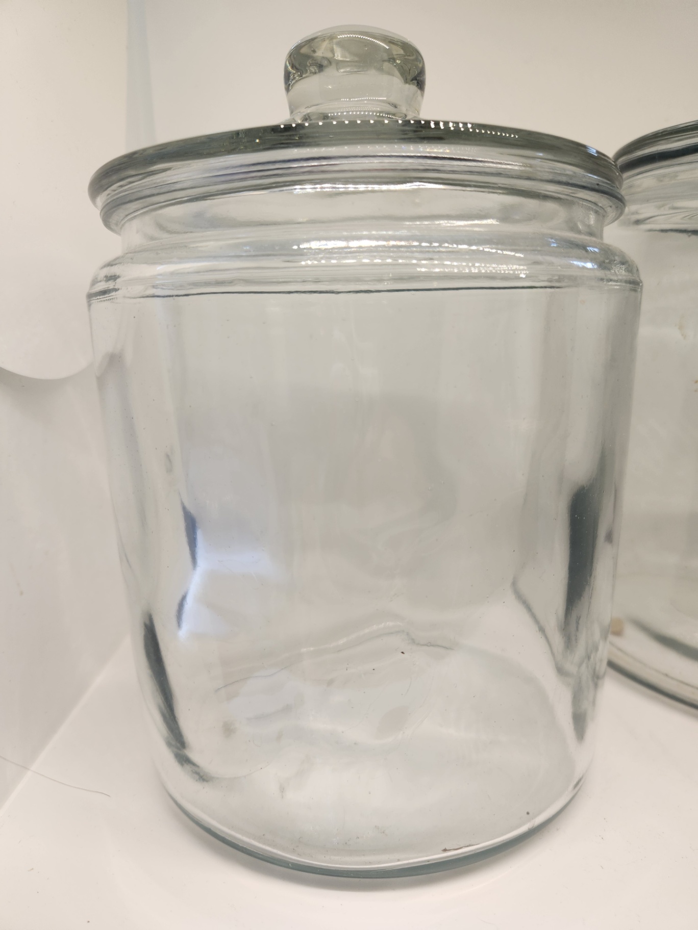Anchor Hocking Glass Canister Jars w/ Lids (2-Piece Set) 8in and 6in – Clear Pantry Storage - image 4 of 5