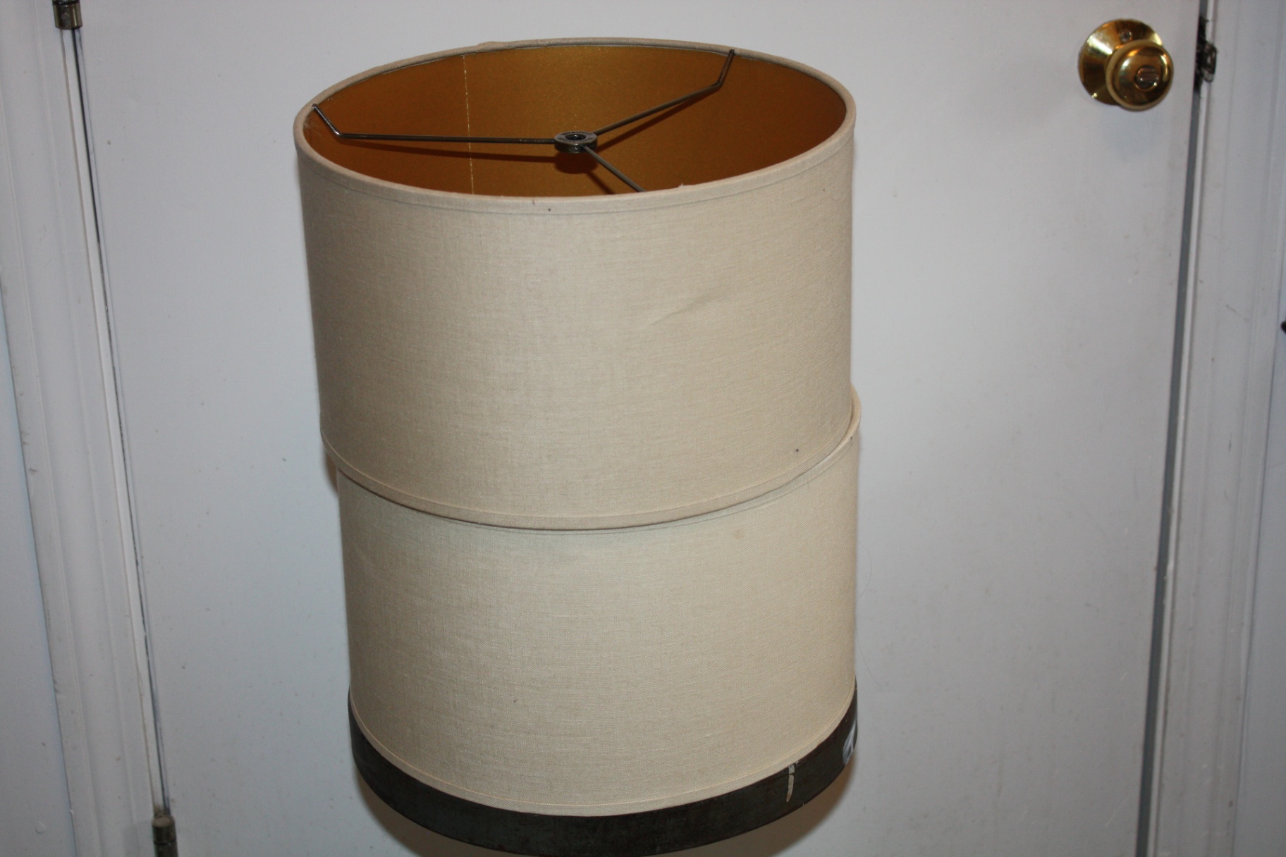 Pair of Restoration Hardware Neutral Linen Drum Lampshades – NWT - image 2 of 5