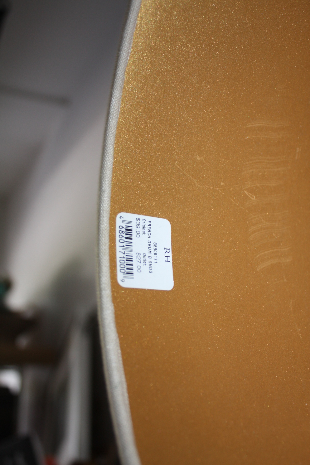 Pair of Restoration Hardware Neutral Linen Drum Lampshades – NWT - image 4 of 5