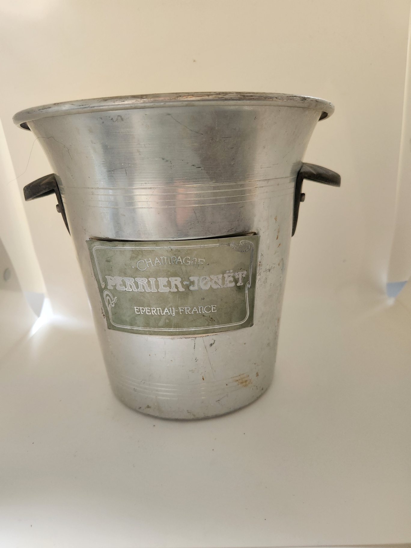 Vintage Perrier Jouet Champagne Ice Bucket - Rare Professional Style for High End Hotels and Restaurants - image 1 of 6