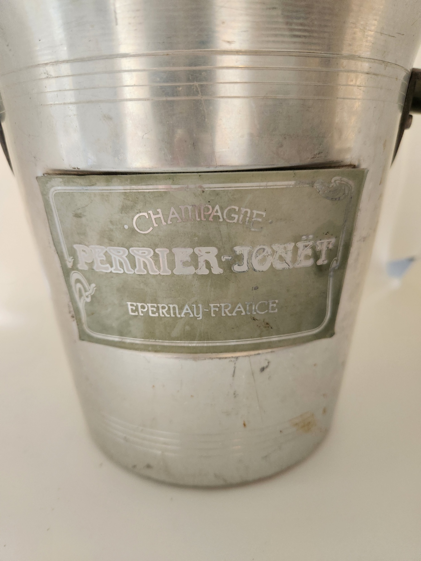 Vintage Perrier Jouet Champagne Ice Bucket - Rare Professional Style for High End Hotels and Restaurants - image 3 of 6