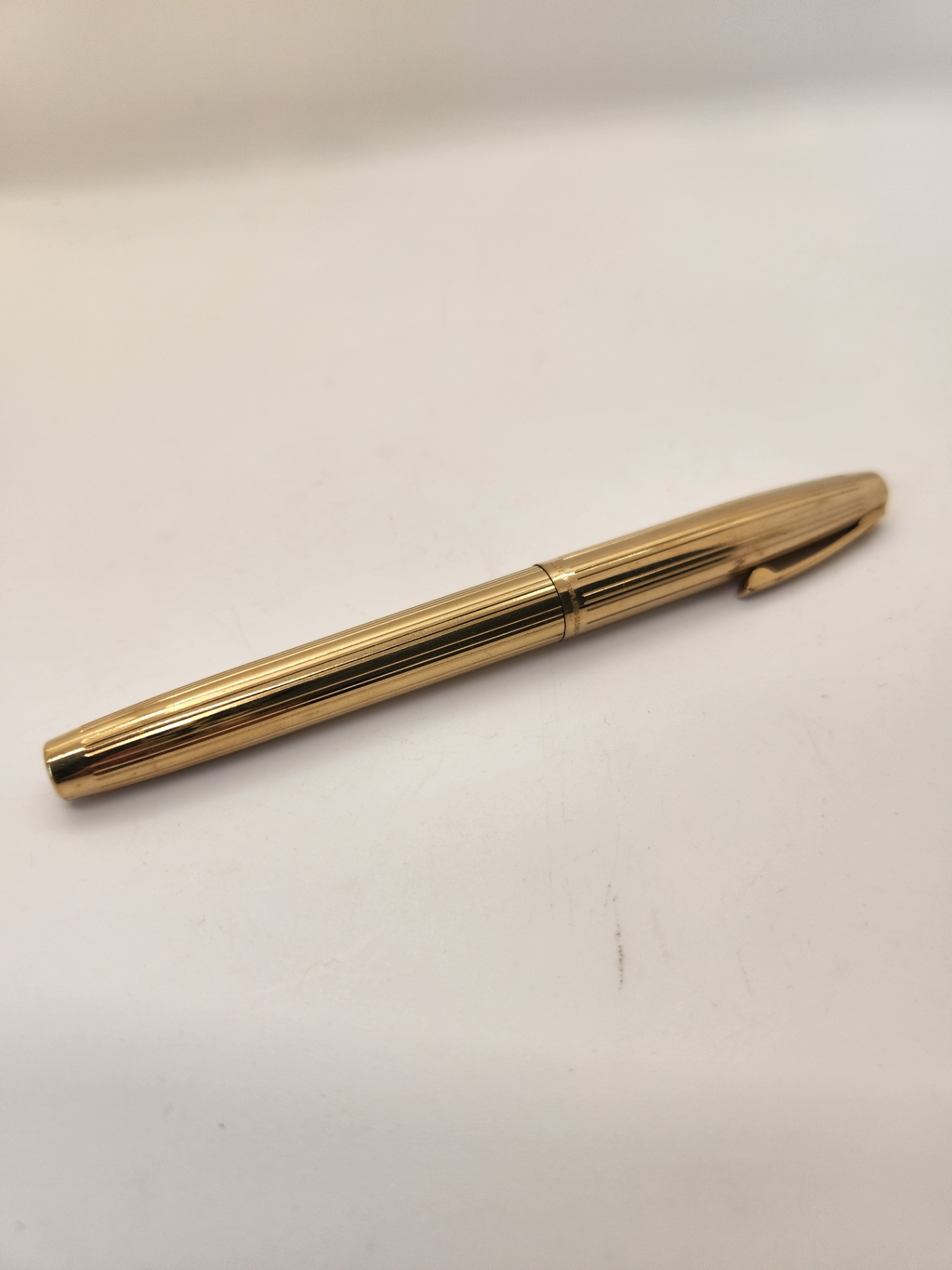 Vintage Sheaffer U.S.A. Fountain Pen with 14K Nib – Fluted Barrel - image 1 of 14