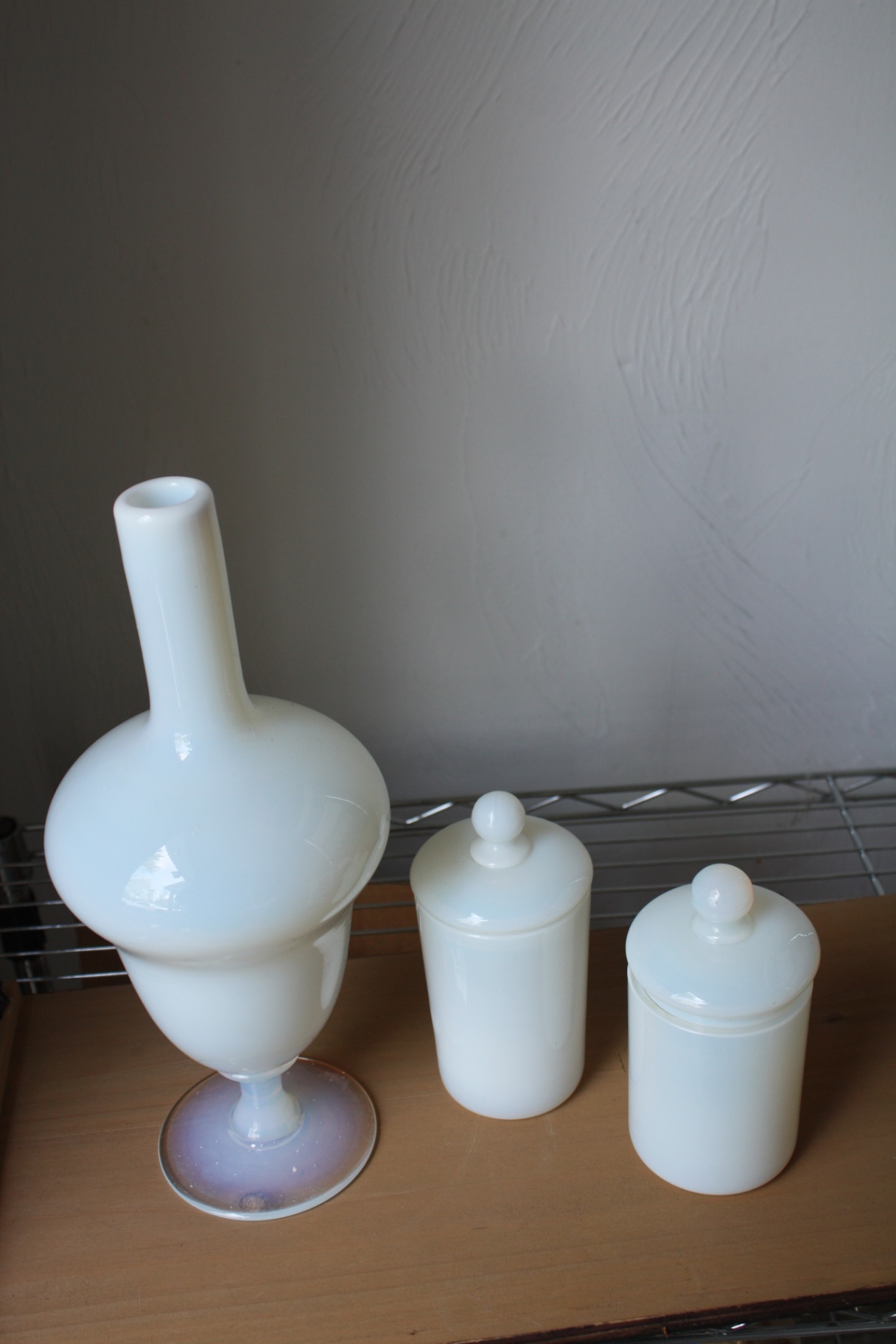Opaline Glass Vases - image 3 of 3