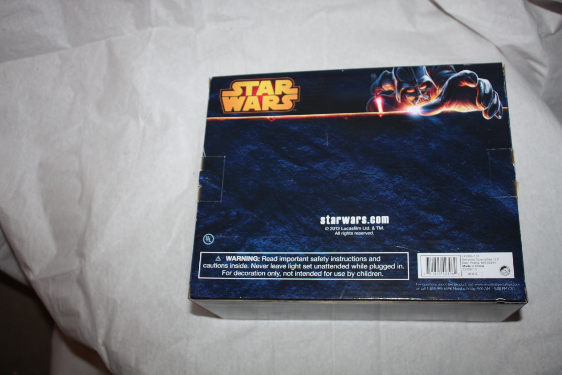 BNIB Vintage-y Star Wars Christmas String Lights Yoda Indoor/Outdoor Tested 10 Lights - image 3 of 4