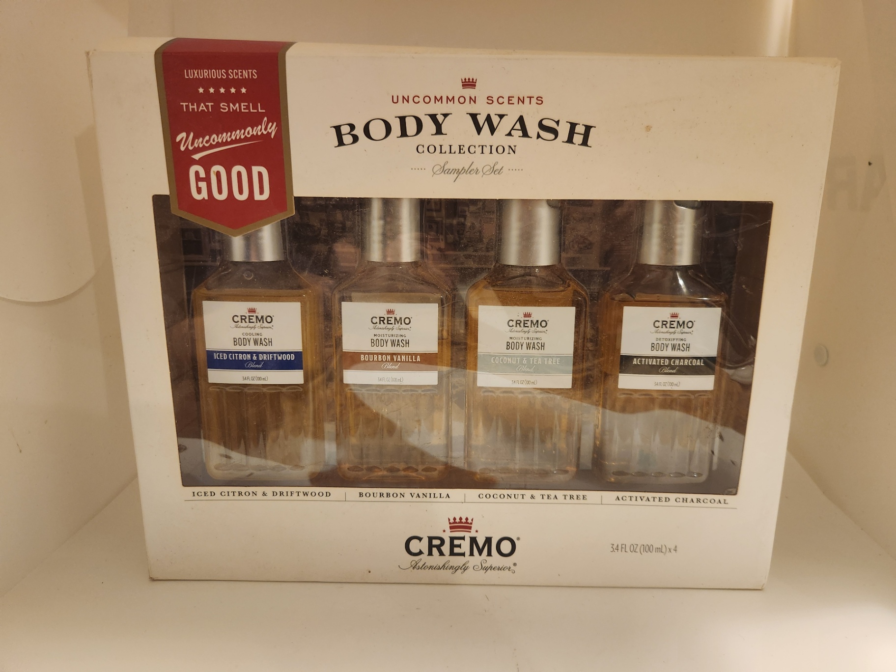 CREMO Uncommon Scents Body Wash Collection – 4-Piece Sampler Set (3.4 oz each) - image 4 of 4