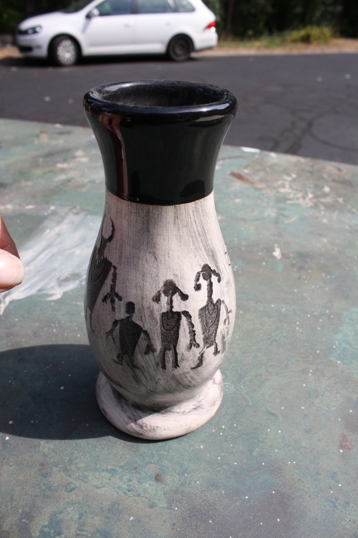 BinishTaa (Julia Blackthorne) Pottery Navajo Signed Art Pottery Vase - MidCentury - image 1 of 3