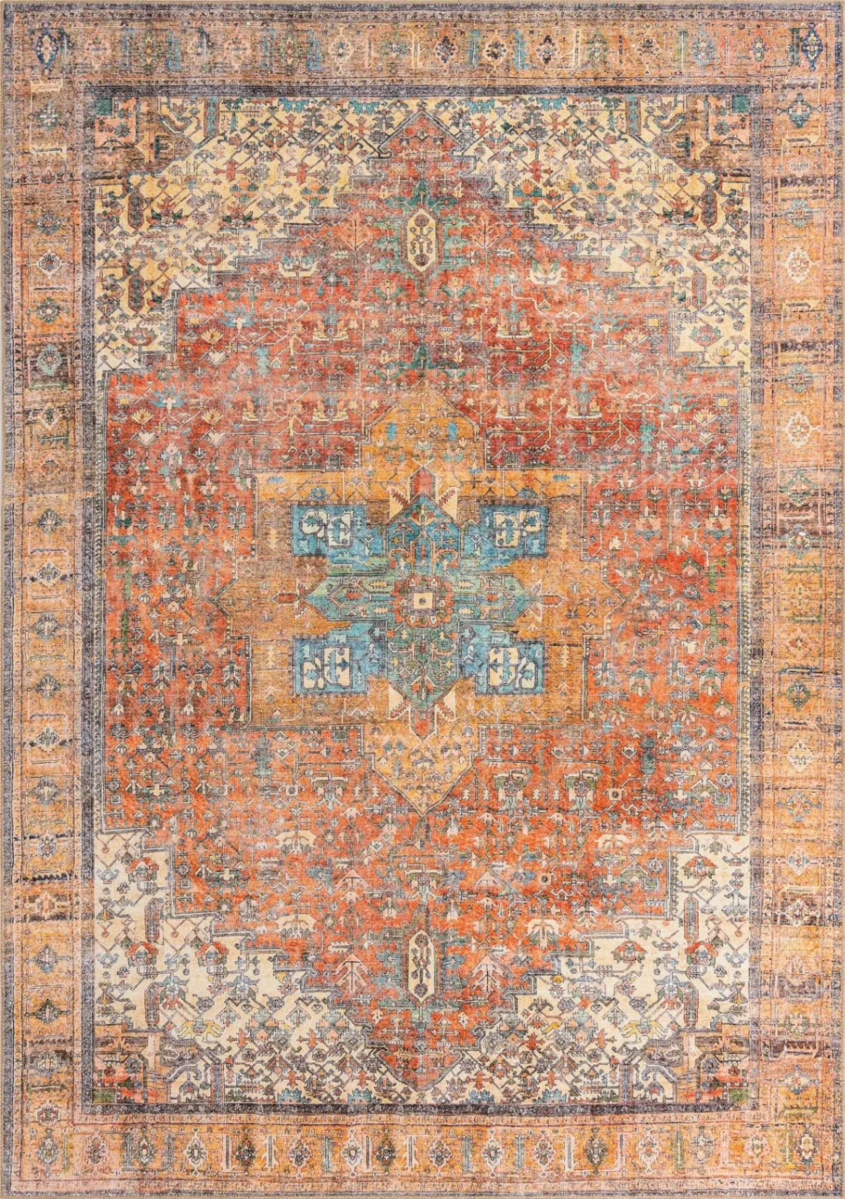 Unique Loom Timeless Rust Red Area Rug - 7'6" by 10' 6" - image 10 of 15