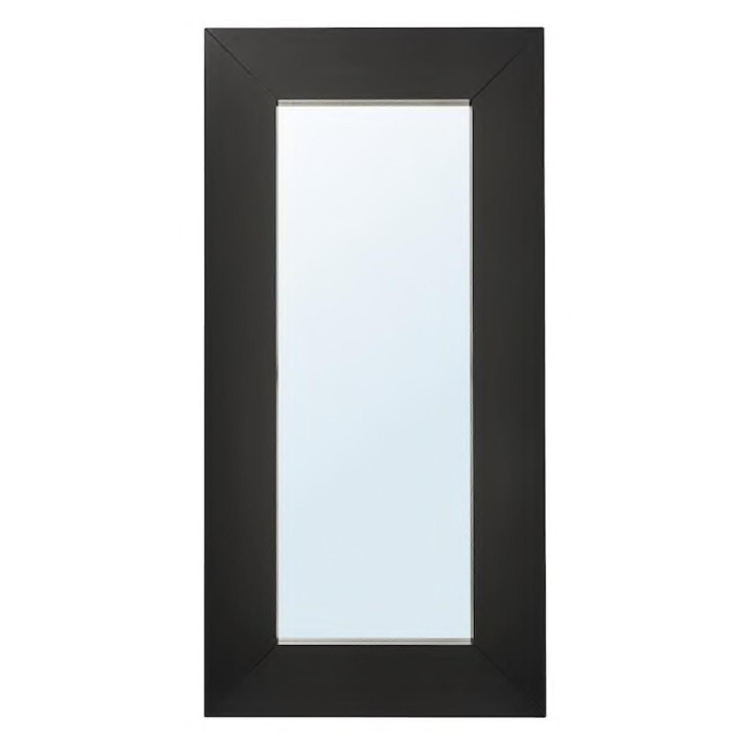 Mirror - Oversized Modern Black Floor Mirror (7 feet by 3 feet) with Wide Mitered Frame - image 3 of 3