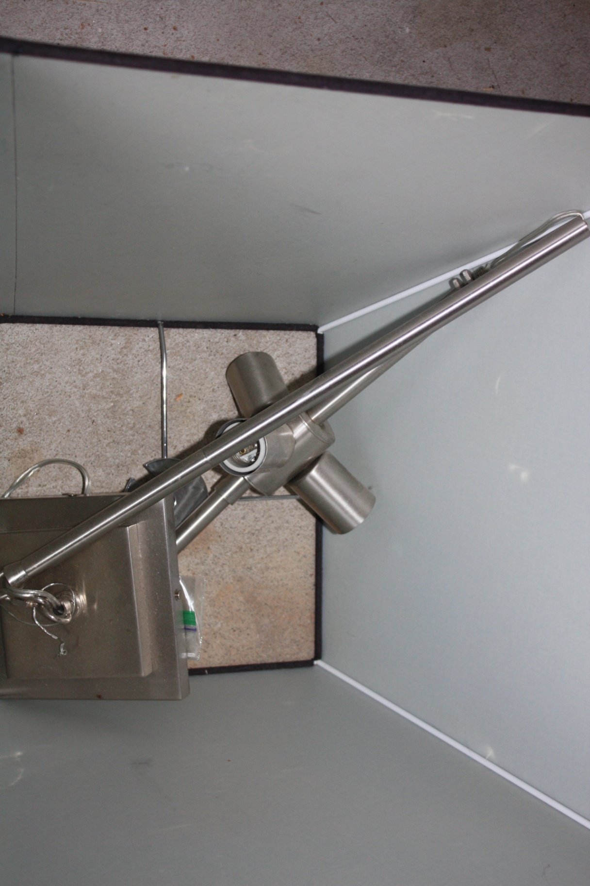 Restoration Hardware Hanging Pendant Light with Brown Shade & Brushed Nickel Hardware - image 4 of 4