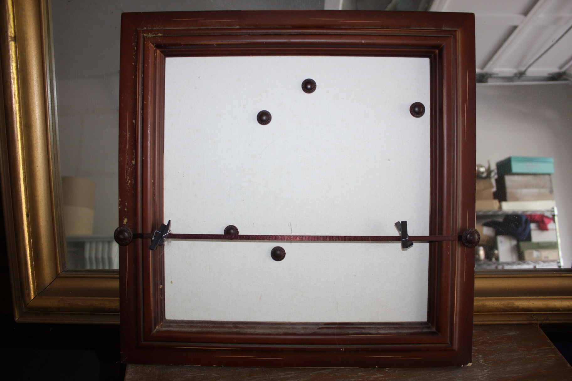 Office - Desktop Riser w/Drawers AND doorknob plaque AND PinBoard - image 3 of 4