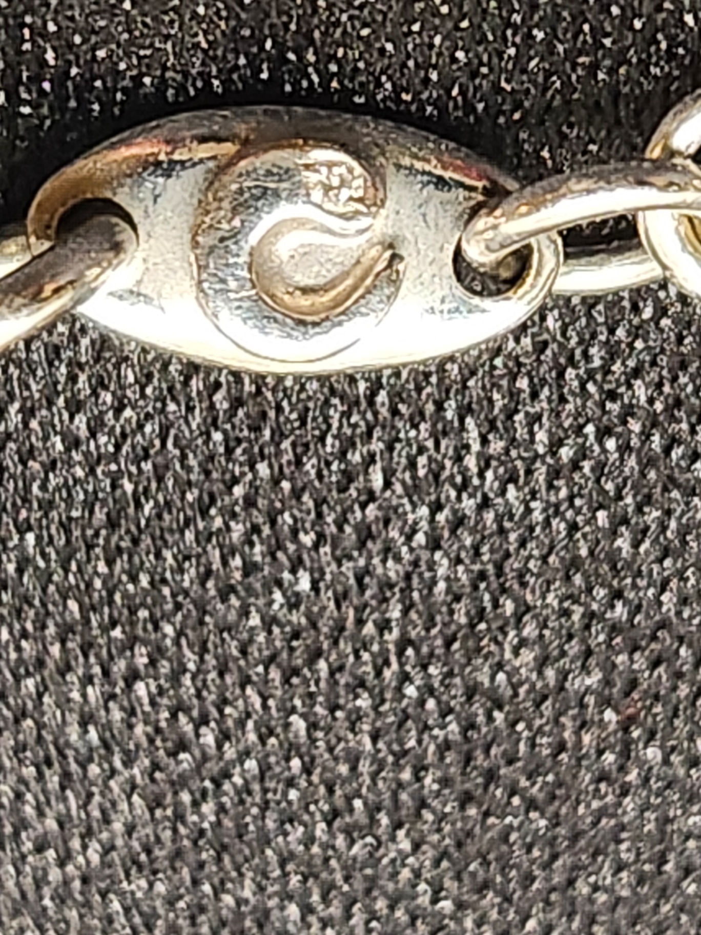 Vintage 18k White Gold Diamond Bracelet with Stylized "C" Hallmark - image 9 of 14