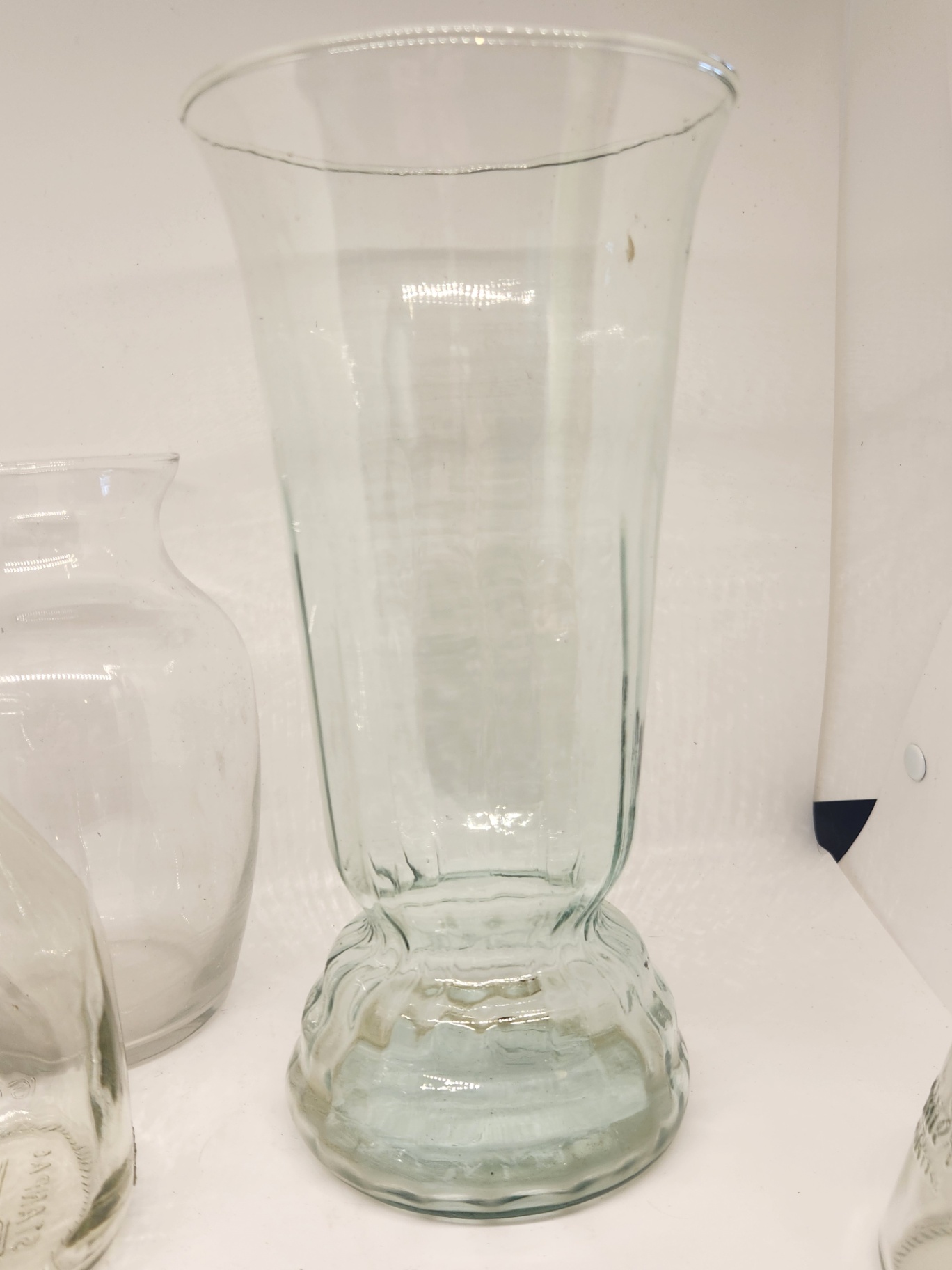 Glass Vase & Bottle Décor Lot + Copper Basket  - image 7 of 9