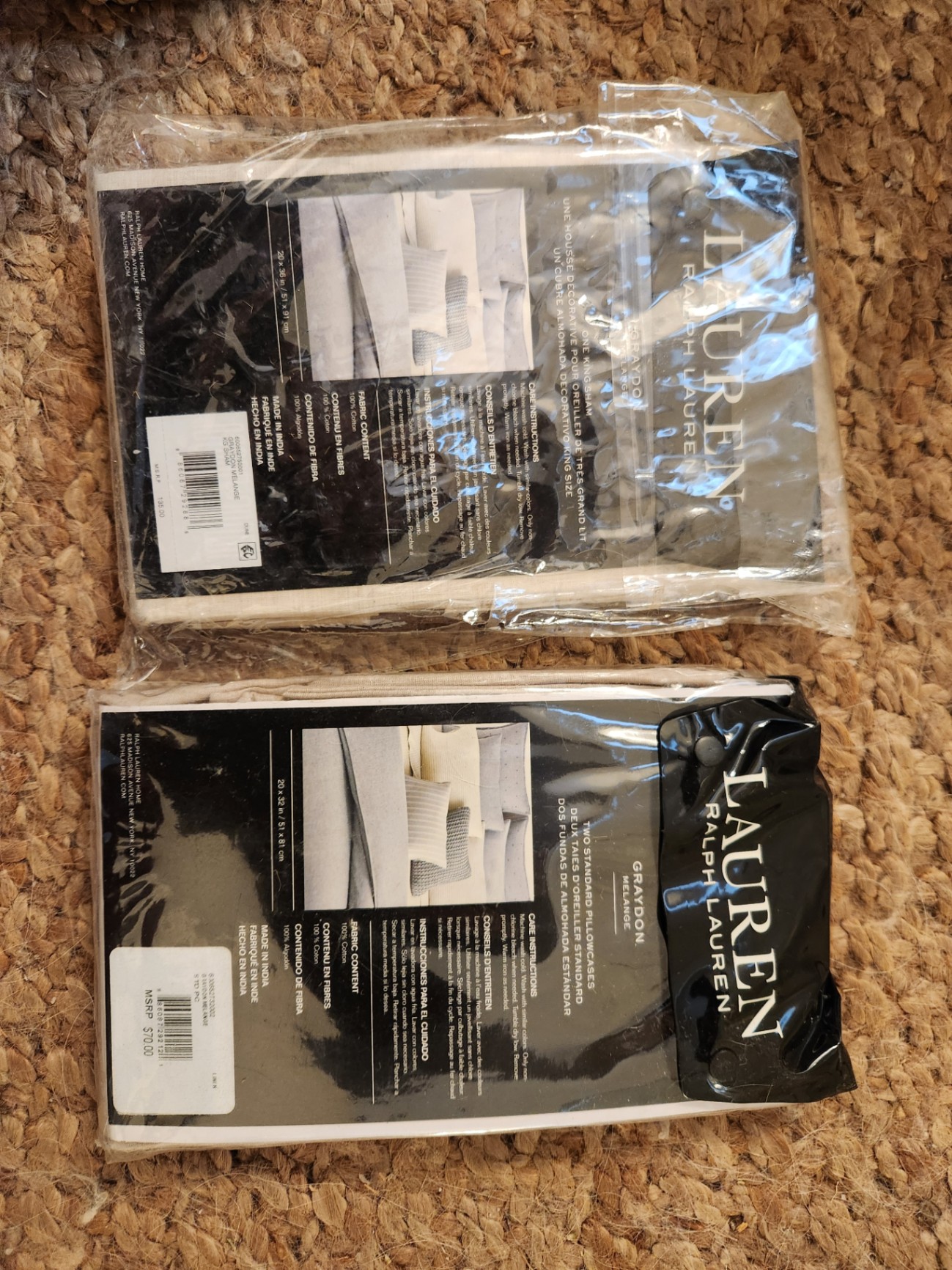 NIB Ralph Lauren Home "Graydon" Luxury King Bedding Collection - 7-Piece Designer Lot - image 13 of 13