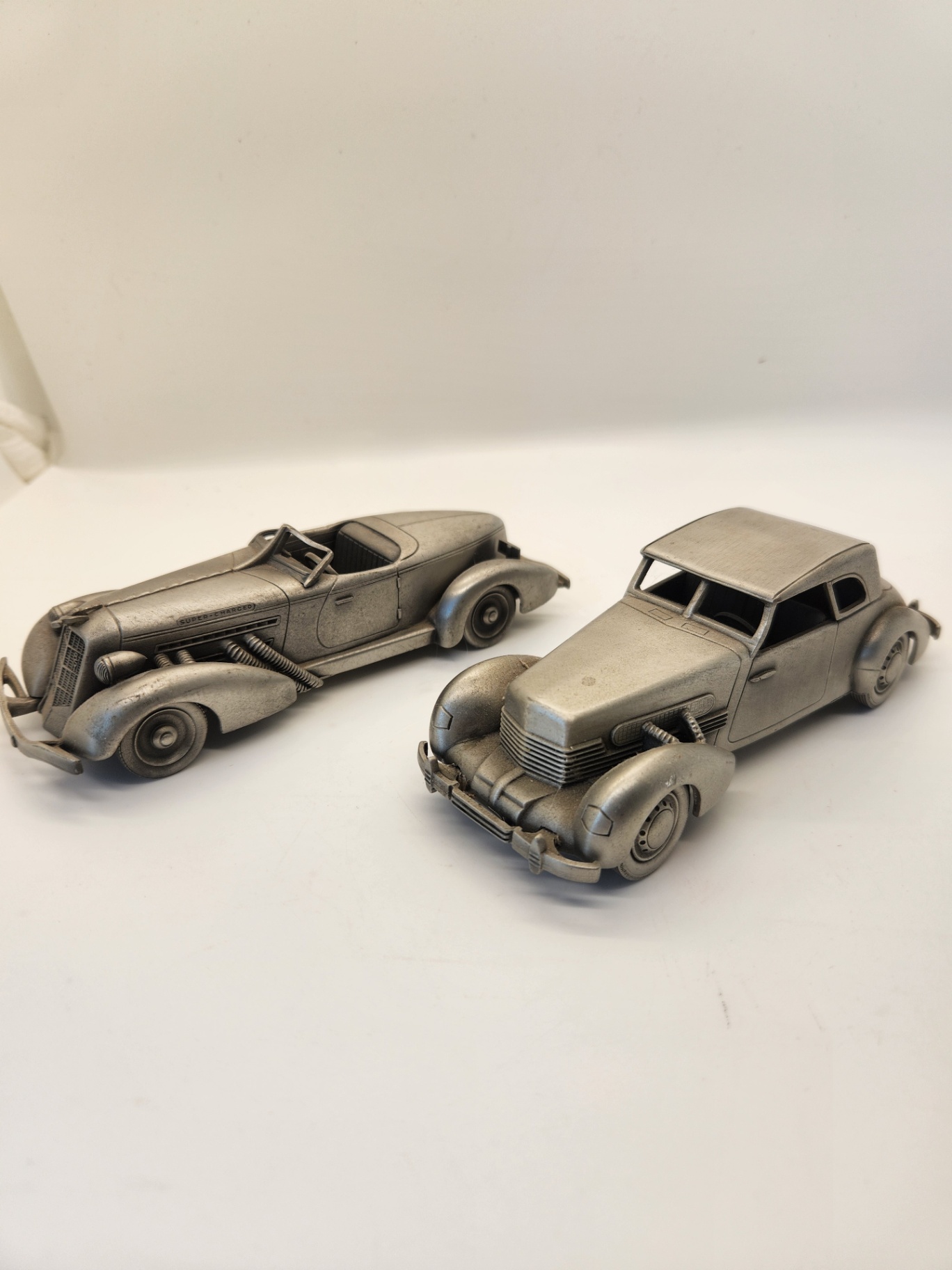 Pair of Cast Metal Art Deco Car Models – 1935 Auburn 851 Speedster & 1937 Cord 812 - image 4 of 7