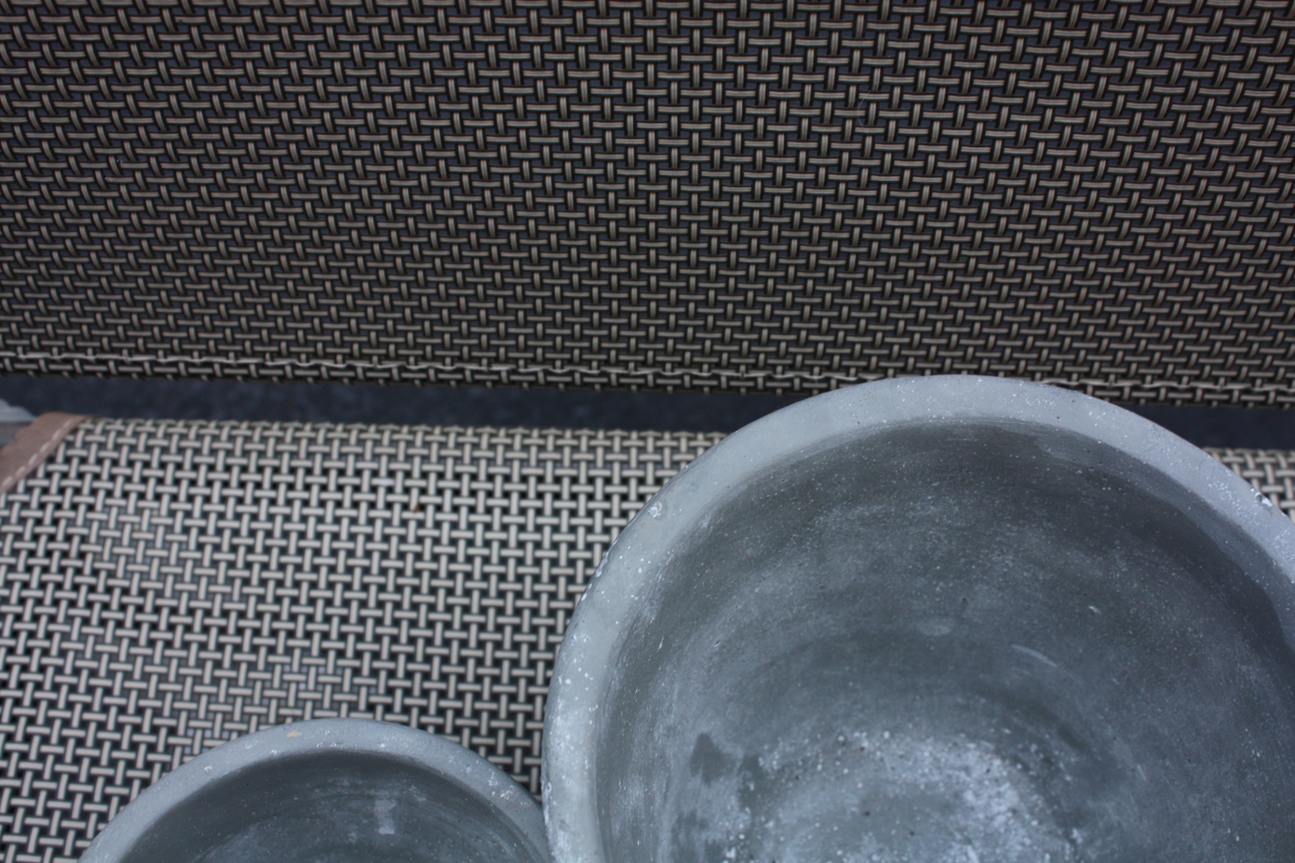 Set of 2 "Sweet Home Garden" Antique-Style Cement Planters - image 2 of 3