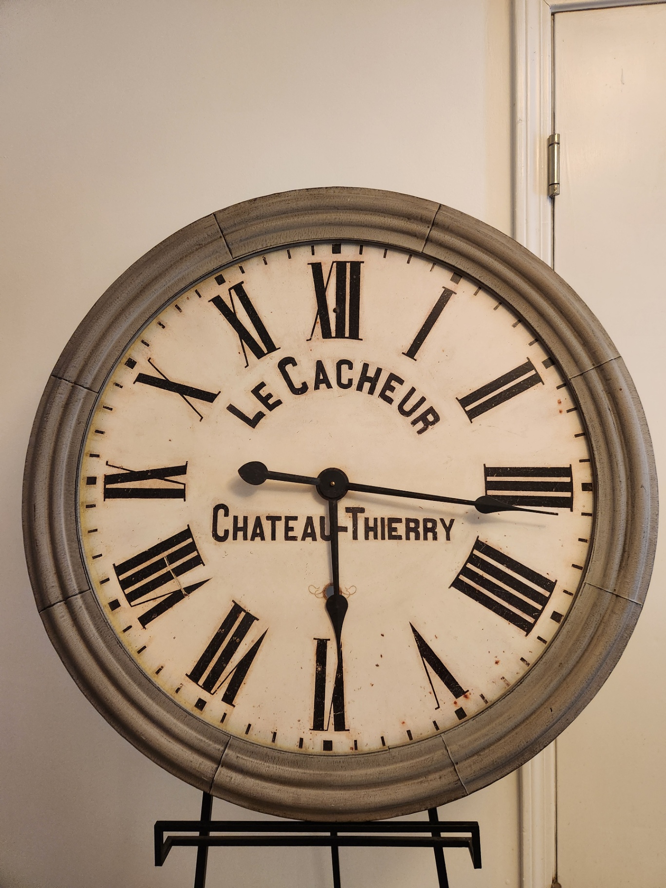 Restoration Hardware 38” Oversized “Le Cacheur” Chateau Thierry Wall Clock – Made in USA - image 1 of 5