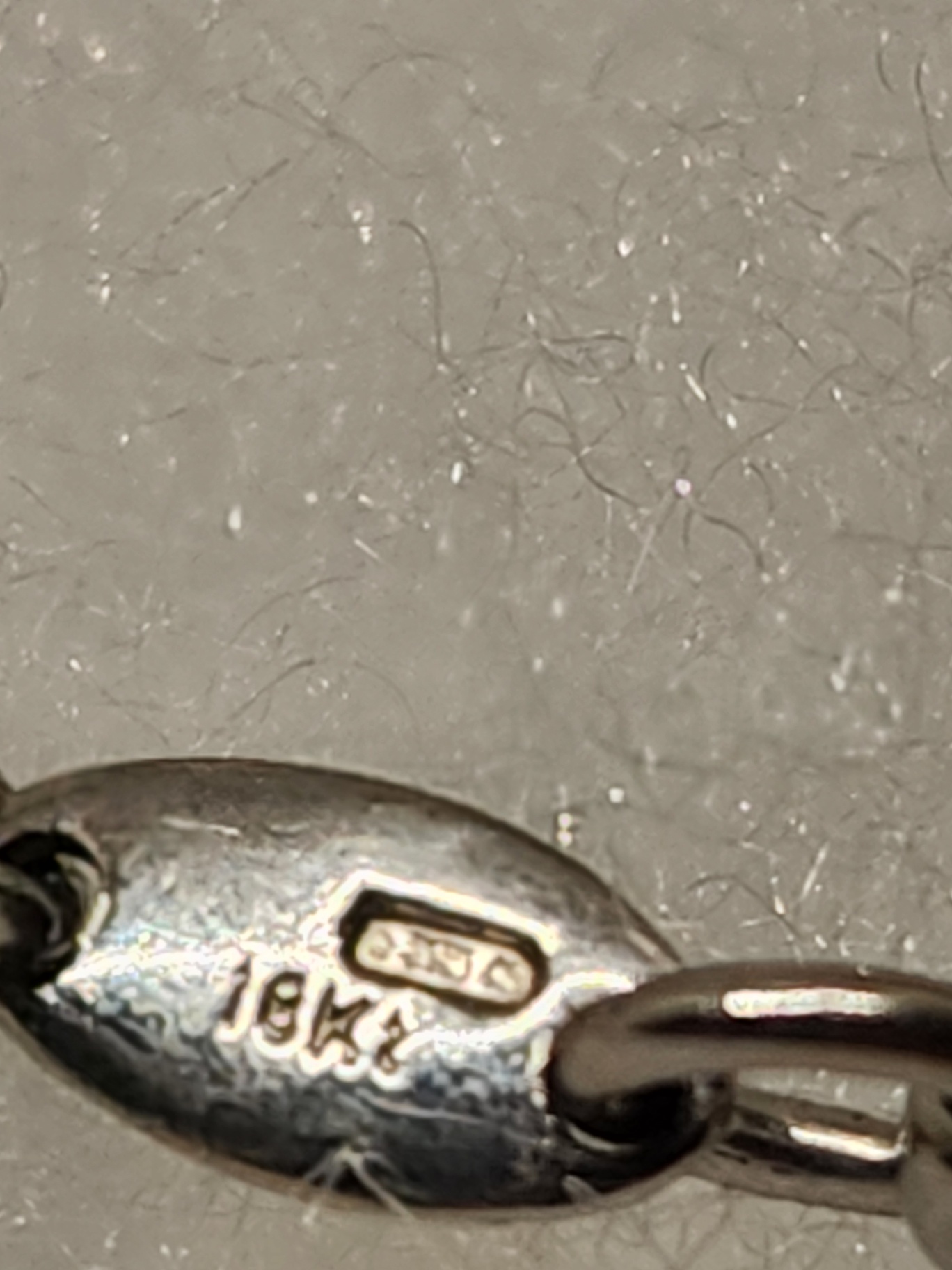 Vintage 18k White Gold Diamond Bracelet with Stylized "C" Hallmark - image 11 of 14