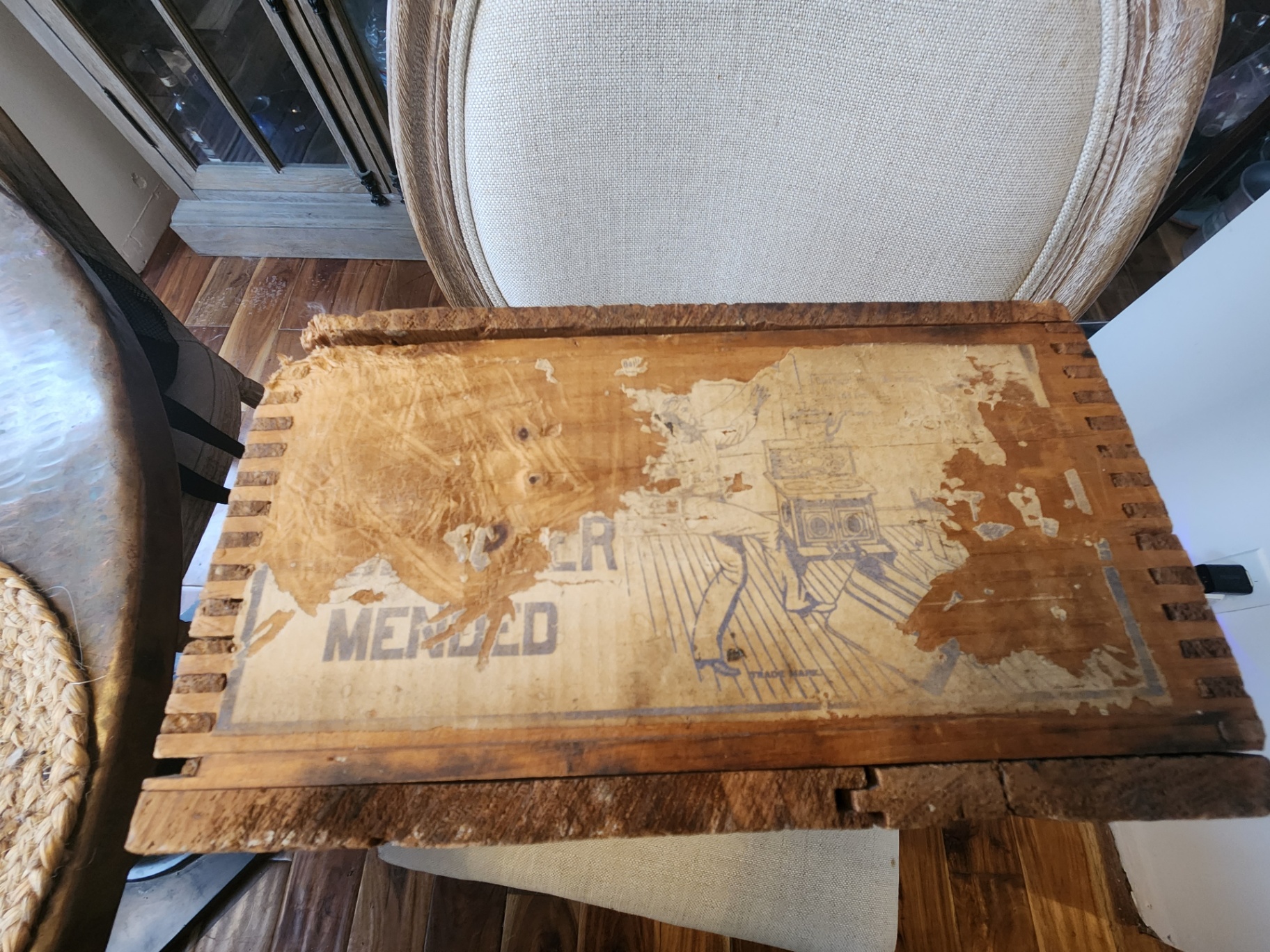 Vintage Frank Siddall’s Soap Wooden Crate Box w/ Original Advertising Lid Panel - image 6 of 8