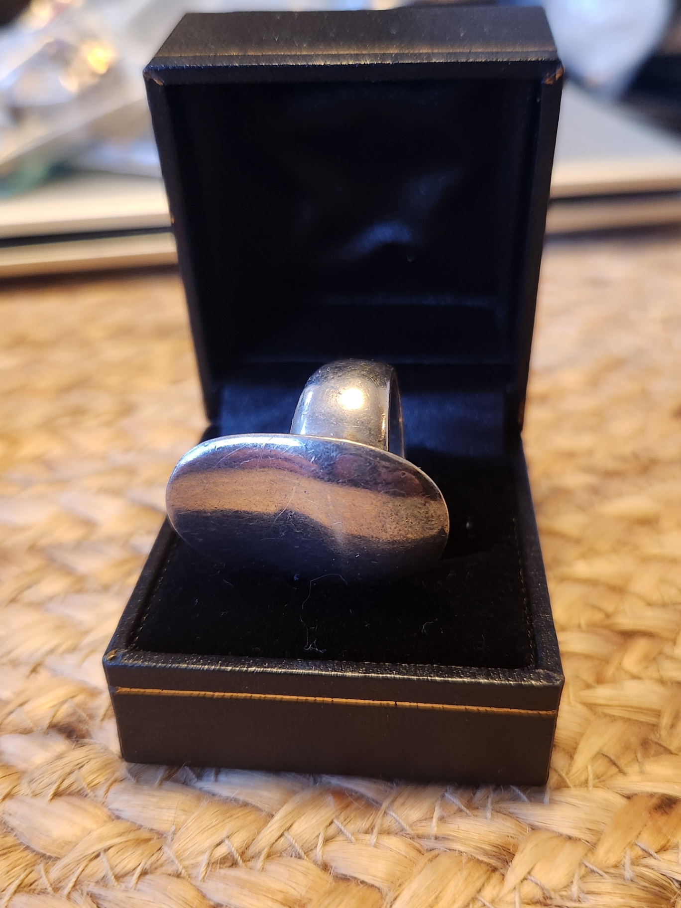 Kieselstein-Cord Sterling Silver Moon & Star Oval Dome Ring – Size 6.5-7 - image 3 of 7