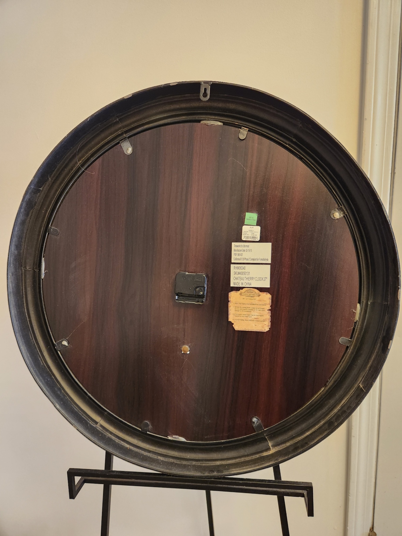 Restoration Hardware 18 inch Chateau-Thierry Clock - image 3 of 5