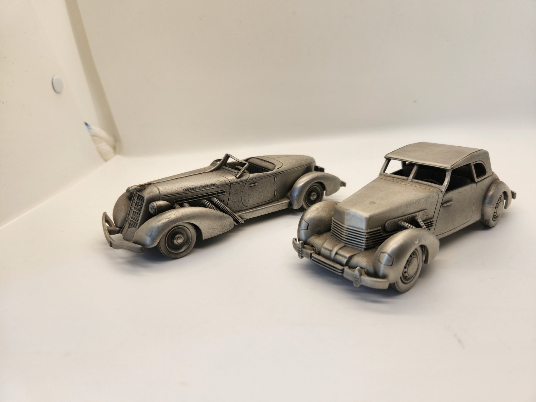 Pair of Cast Metal Art Deco Car Models – 1935 Auburn 851 Speedster & 1937 Cord 812 - image 7 of 7