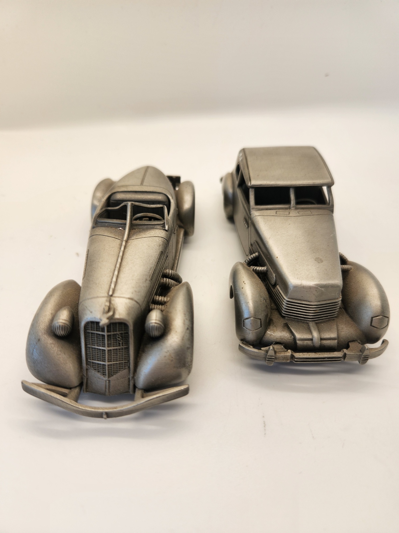 Pair of Cast Metal Art Deco Car Models – 1935 Auburn 851 Speedster & 1937 Cord 812 - image 1 of 7