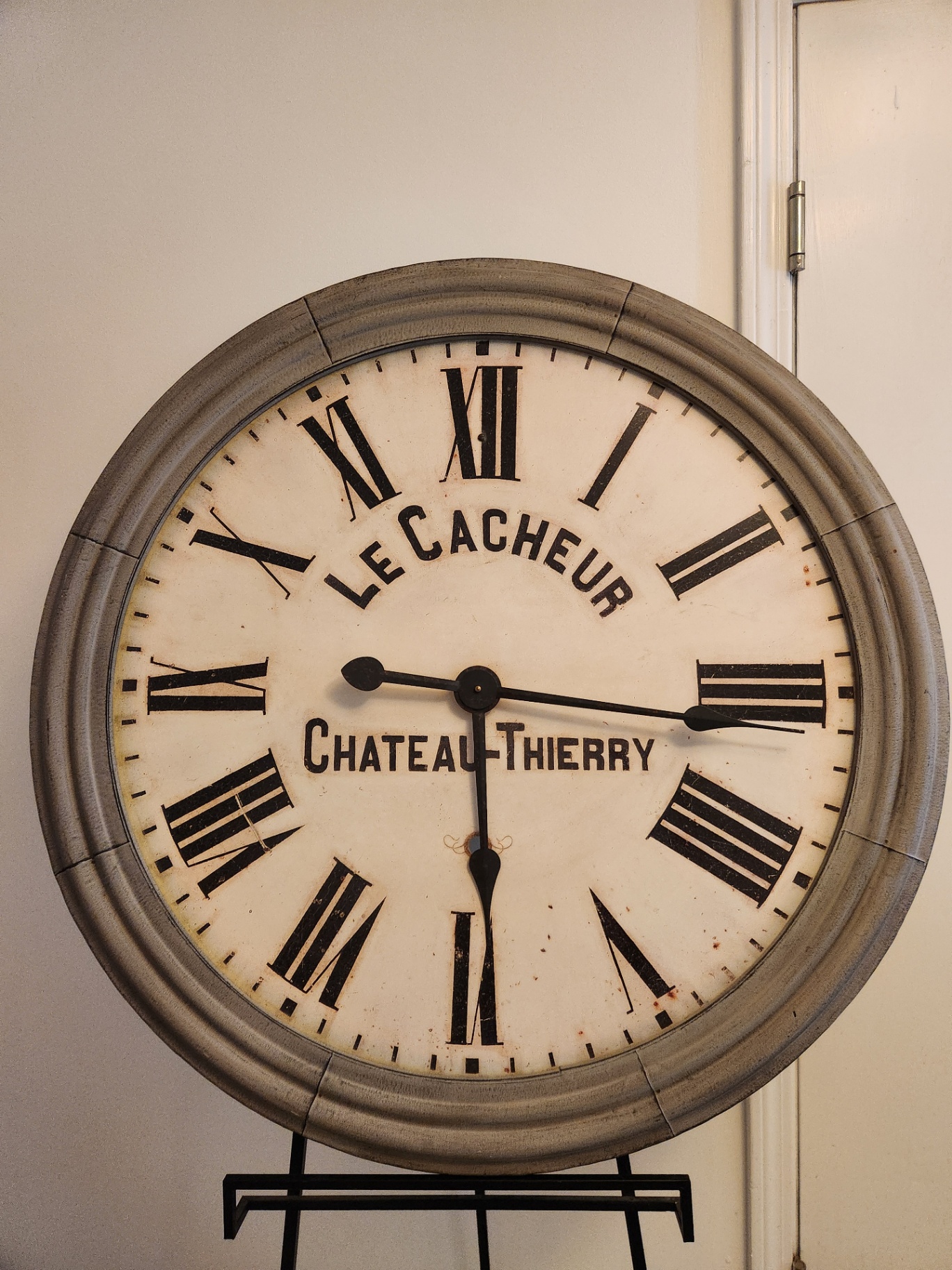 Restoration Hardware 38” Oversized “Le Cacheur” Chateau Thierry Wall Clock – Made in USA - image 2 of 5