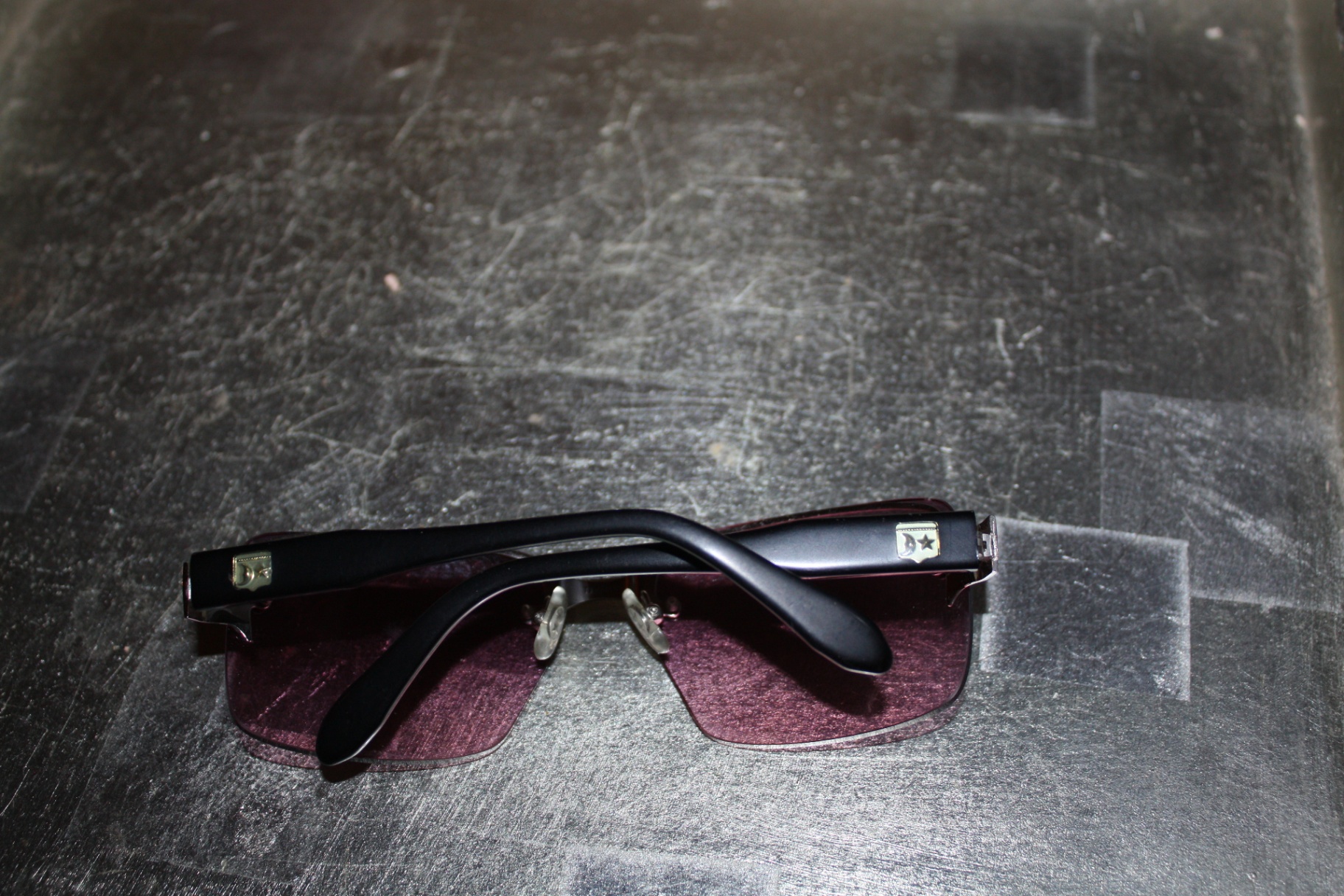 Vintage Kieselstein Cord designer rimless "CAPRI" style sunglasses - image 4 of 5