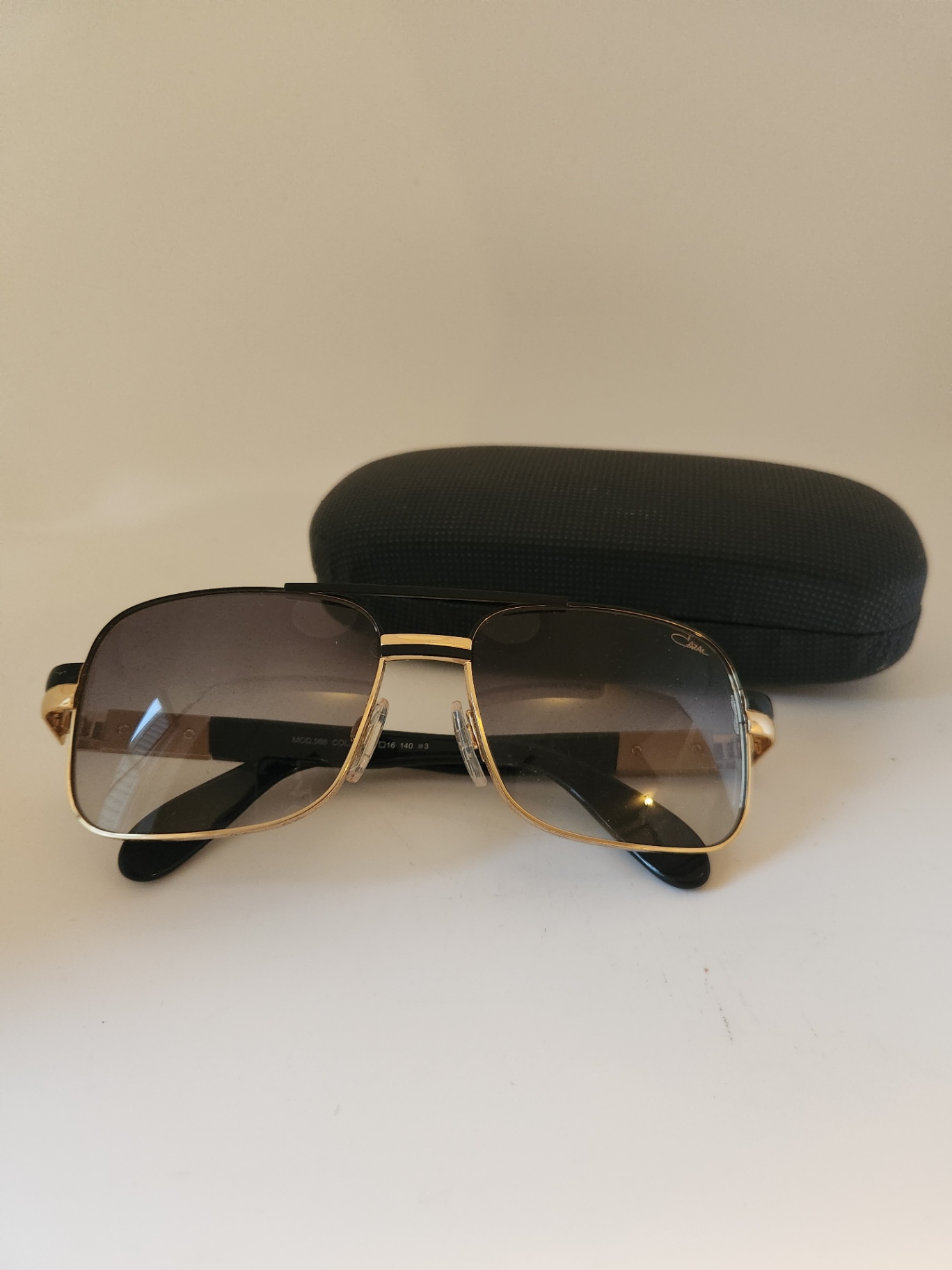 Men's Cazal Legends 988 Vintage Sunglasses – Black & Gold Frame – Model 988 COL 001 – Made in Germany - image 2 of 14