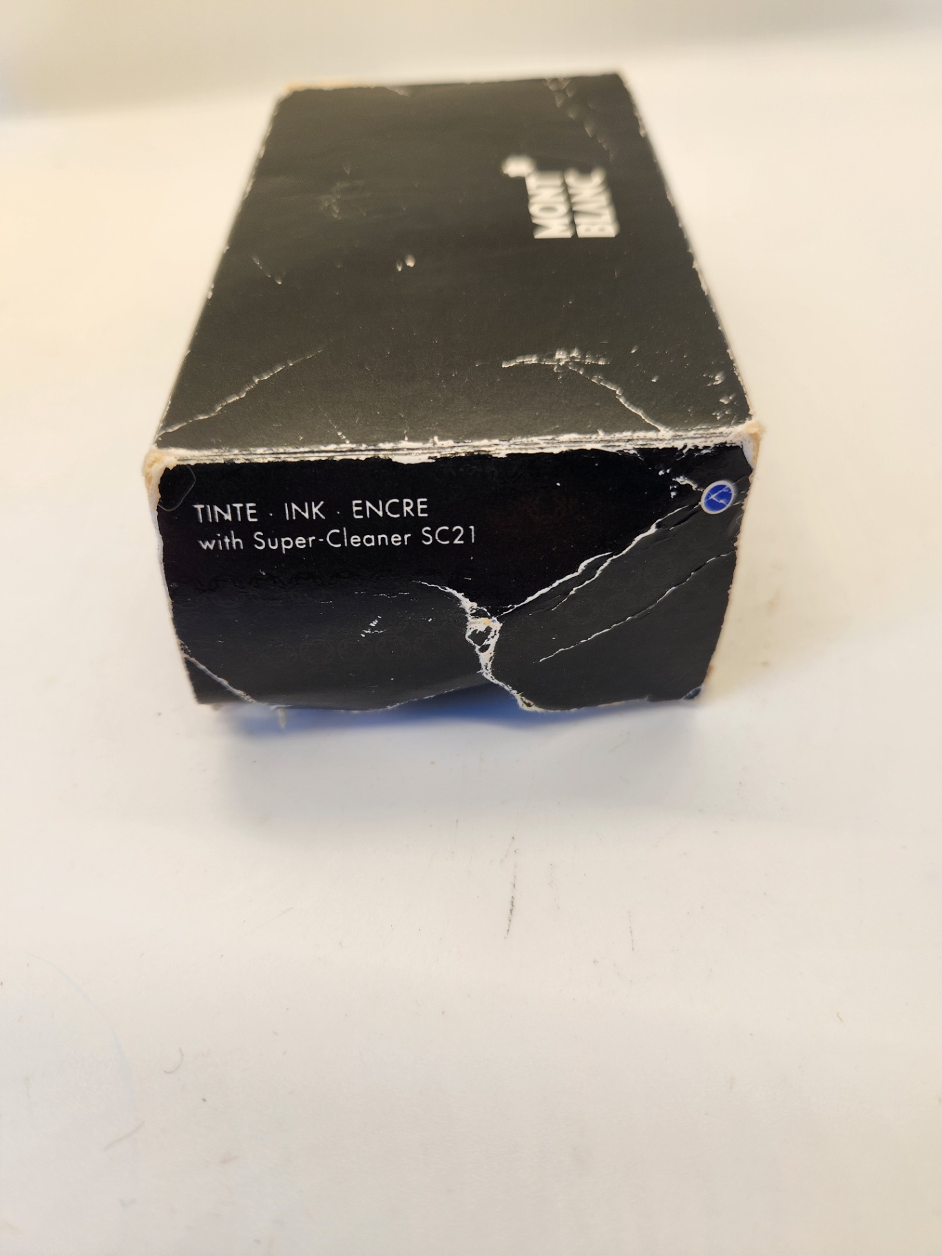 New Unopened (1980s) Montblanc Royal Blue (Königsblau) 50ml Fountain Pen Ink Bottle w/ Original Box Pair with Montblanc Pen Lot 114) - image 5 of 10