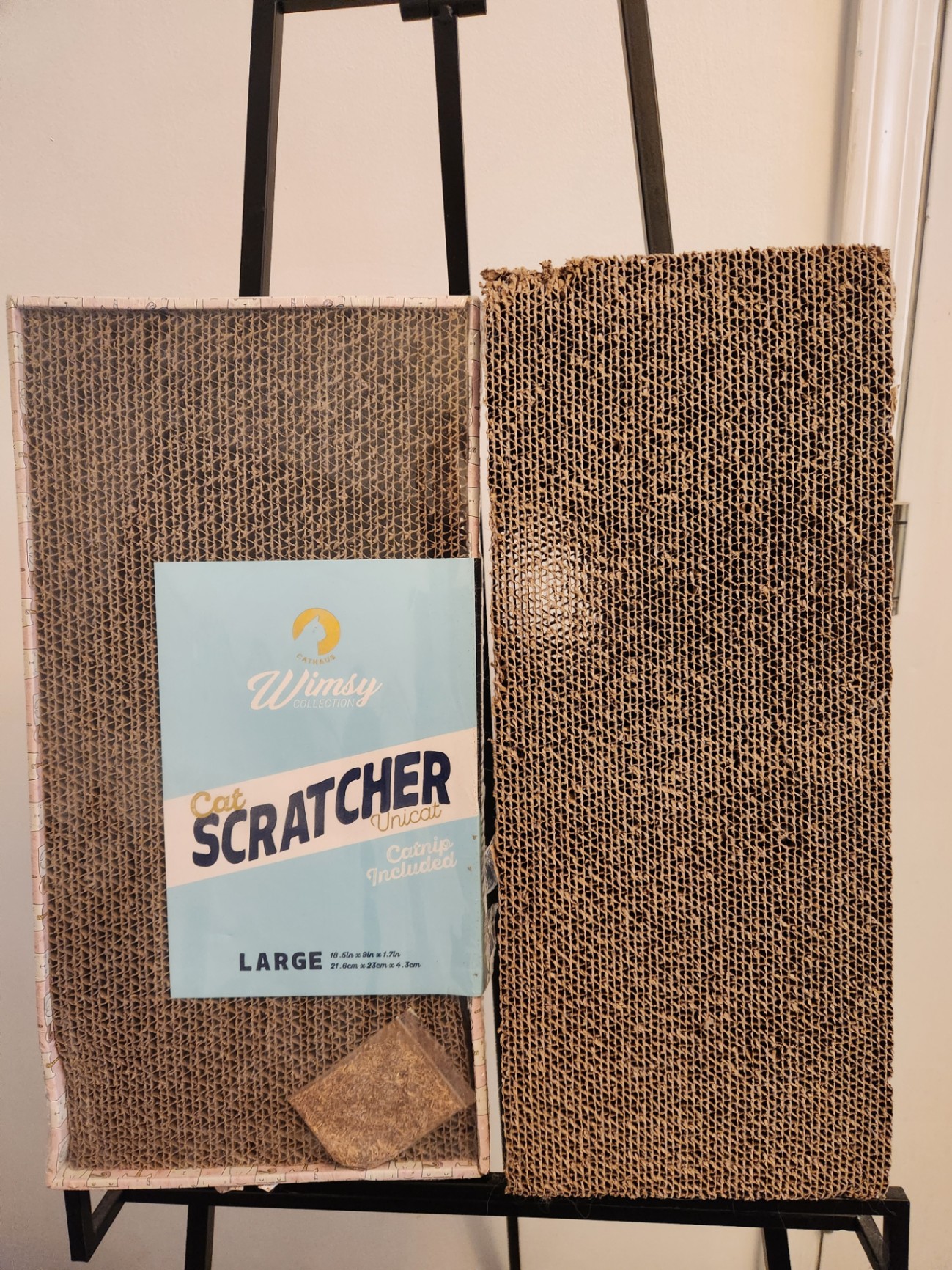 CatHaus Whimsy Collection Large Cat Scratcher “Unicat” – Includes Catnip – 2 Pieces - image 1 of 2