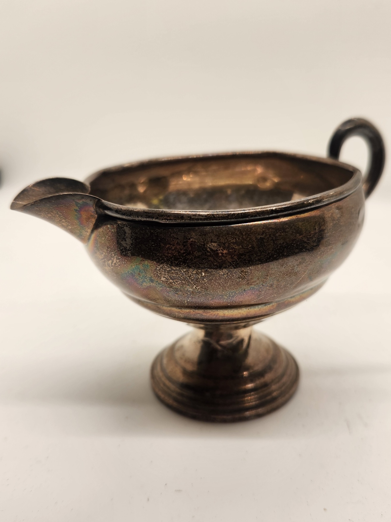 Vintage Empire Sterling Silver Weighted Mini Creamer - Pattern #22 - 76.7g - image 1 of 4