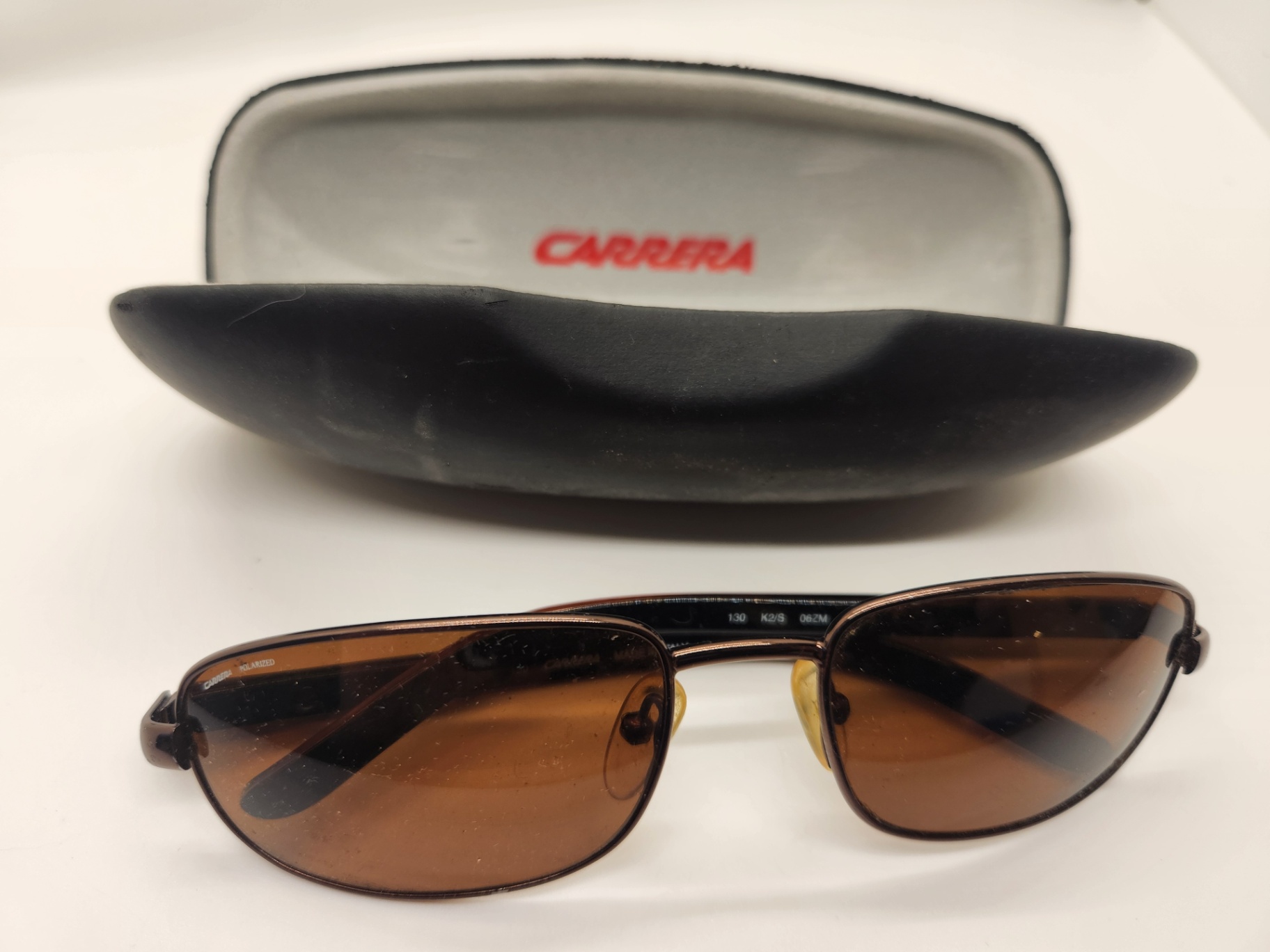Carrera K2/S 06ZM Polarized Sunglasses – Made in Italy – Brown Frame & Lens – With Carrera Case - image 1 of 9