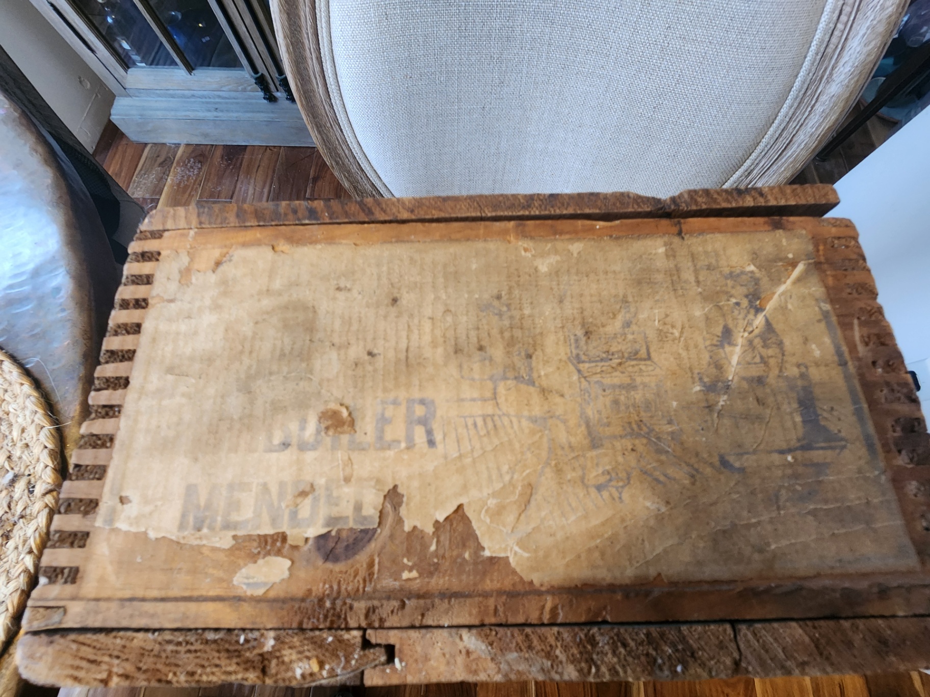 Vintage Frank Siddall’s Soap Wooden Crate Box w/ Original Advertising Lid Panel - image 3 of 8