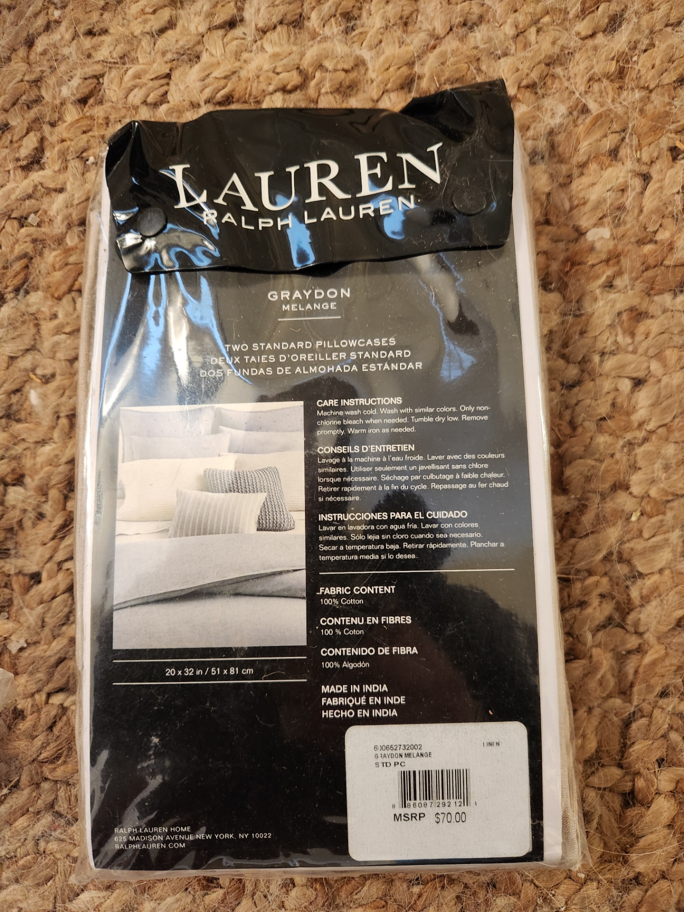 NIB Ralph Lauren Home "Graydon" Luxury King Bedding Collection - 7-Piece Designer Lot - image 12 of 13