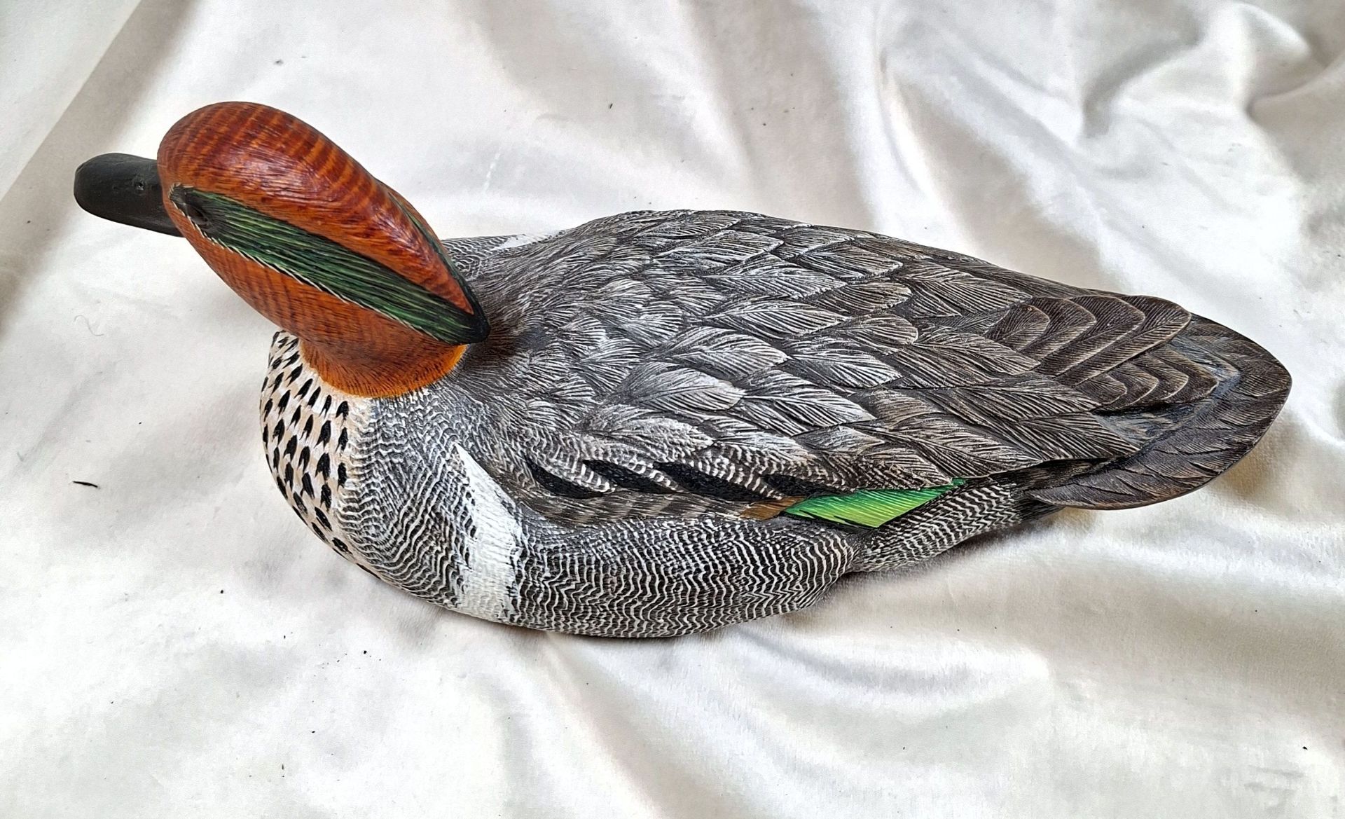 Hand-Carved Wooden Duck Decoy with Certificate. Nova Scotia - image 3 of 6