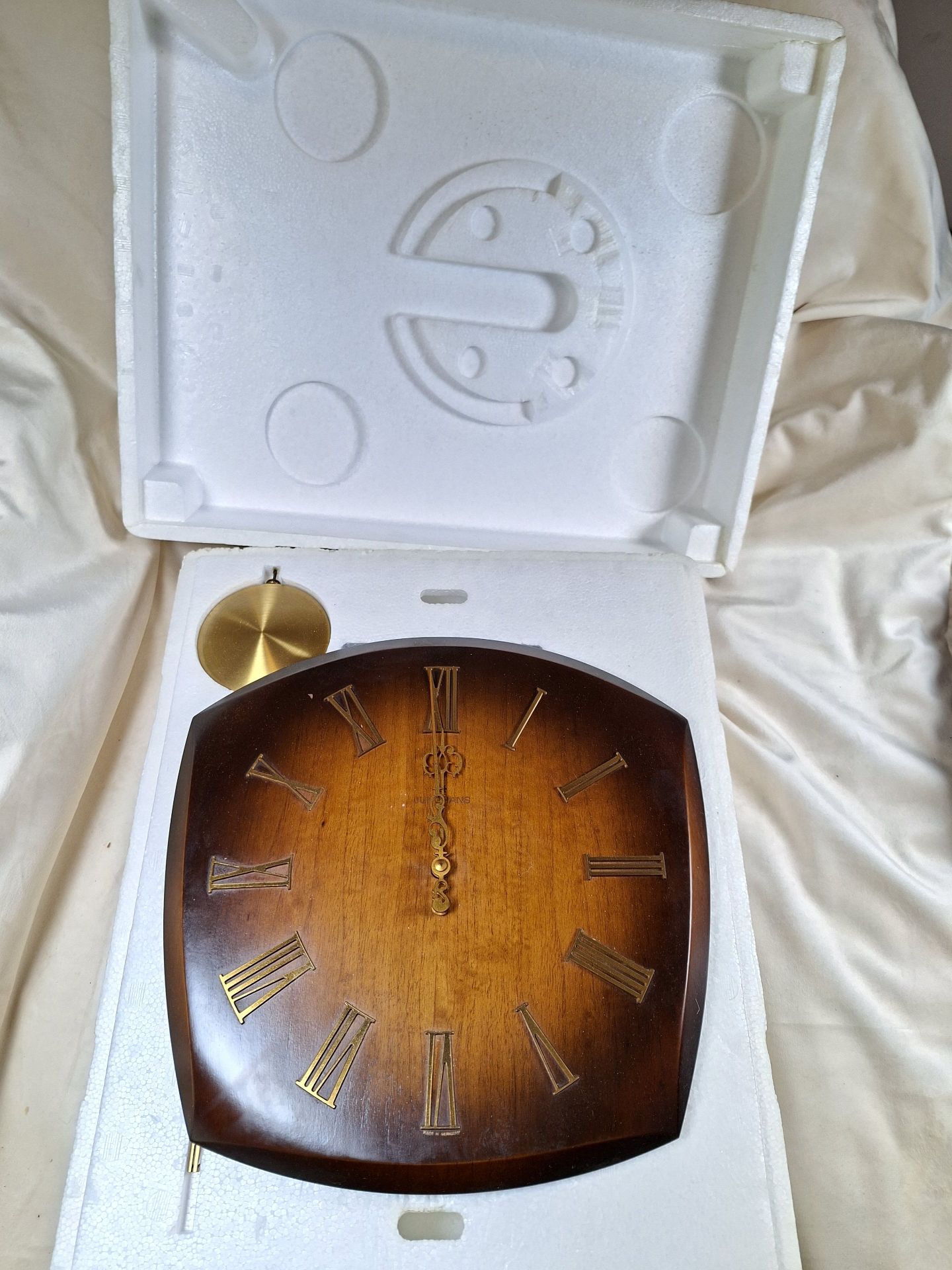 Junghans Wall Clock with Pendulum and Chains. From GERMANY - image 2 of 5
