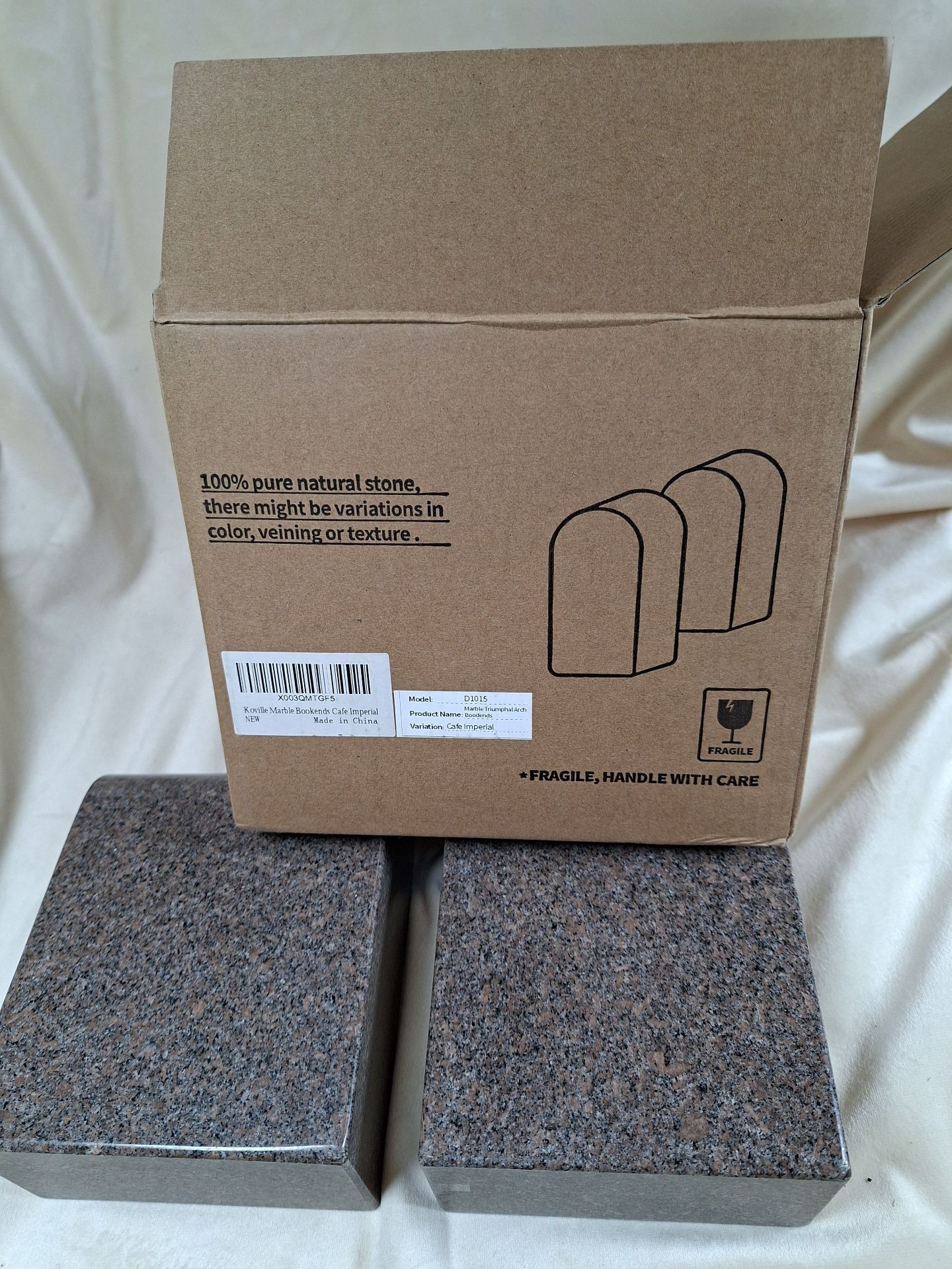 Koville Triumphal Arch Stone Bookends - image 4 of 6