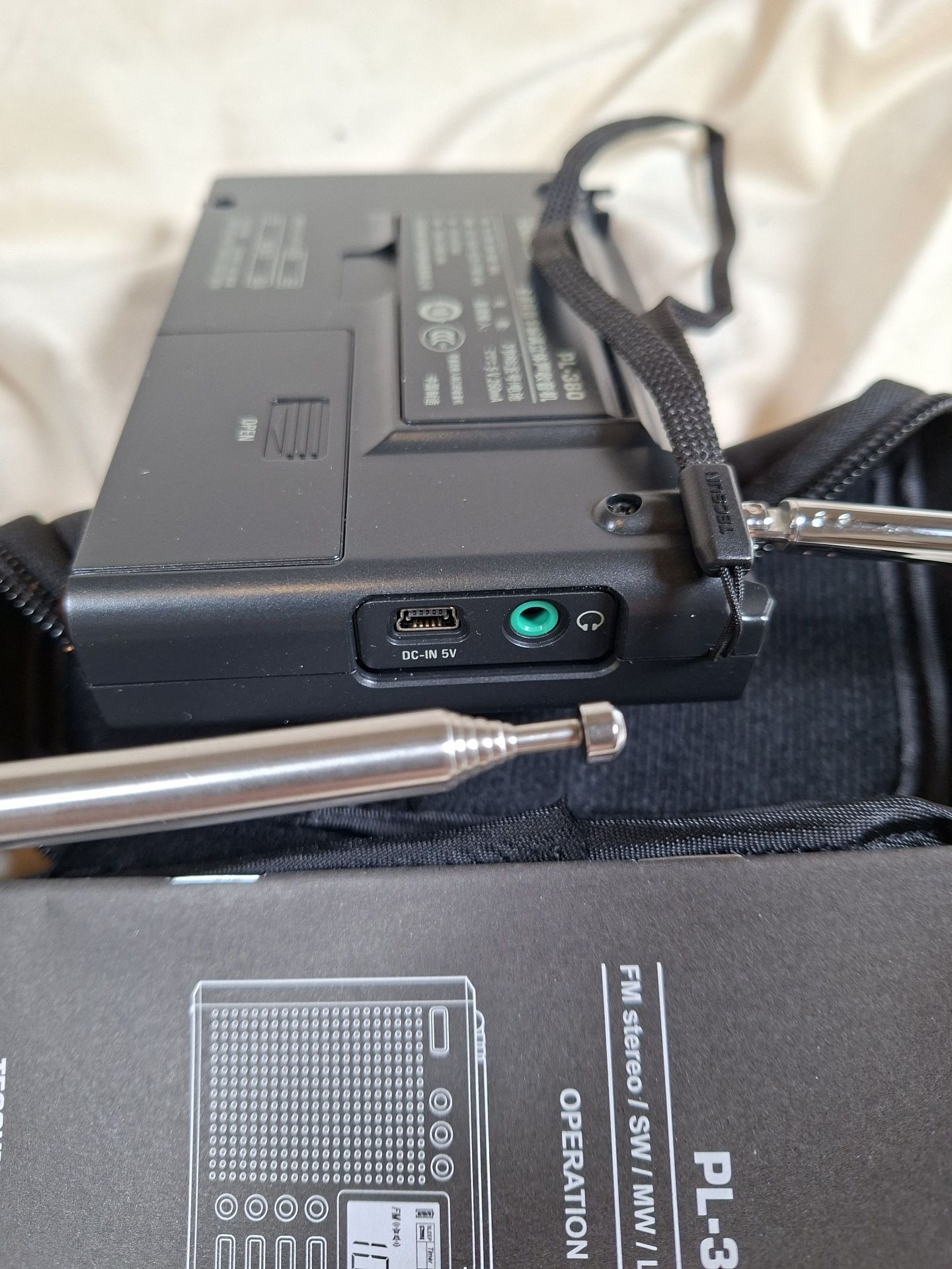Tecsun PL-680 and PL-380 Portable Radios with Cases and Accessories - image 7 of 8