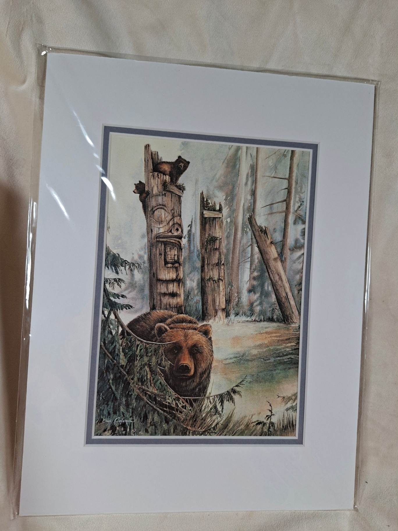 Two framed wildlife art prints by Sue Coleman - image 2 of 4
