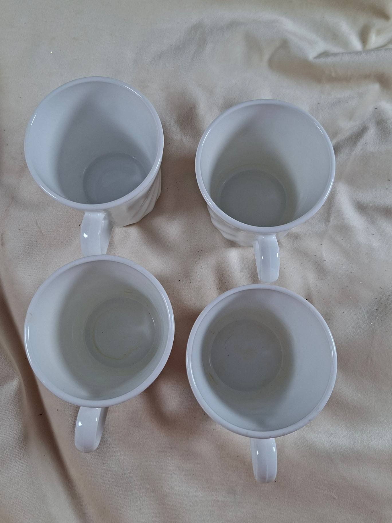 Set of 4 Corning White Swirl USA Coffee Mugs - image 5 of 5