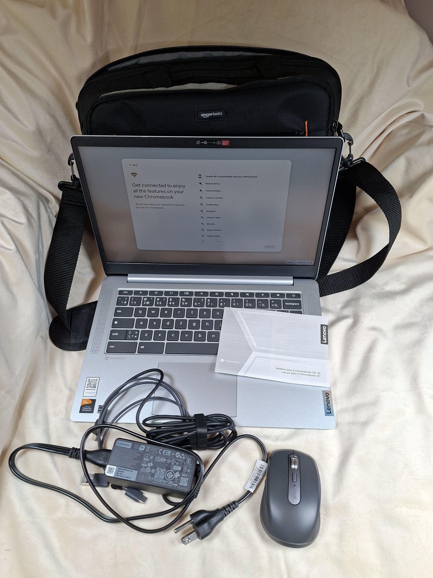 Lenovo IdeaPad Slim 3 Chromebook Laptop with Accessories - image 1 of 6