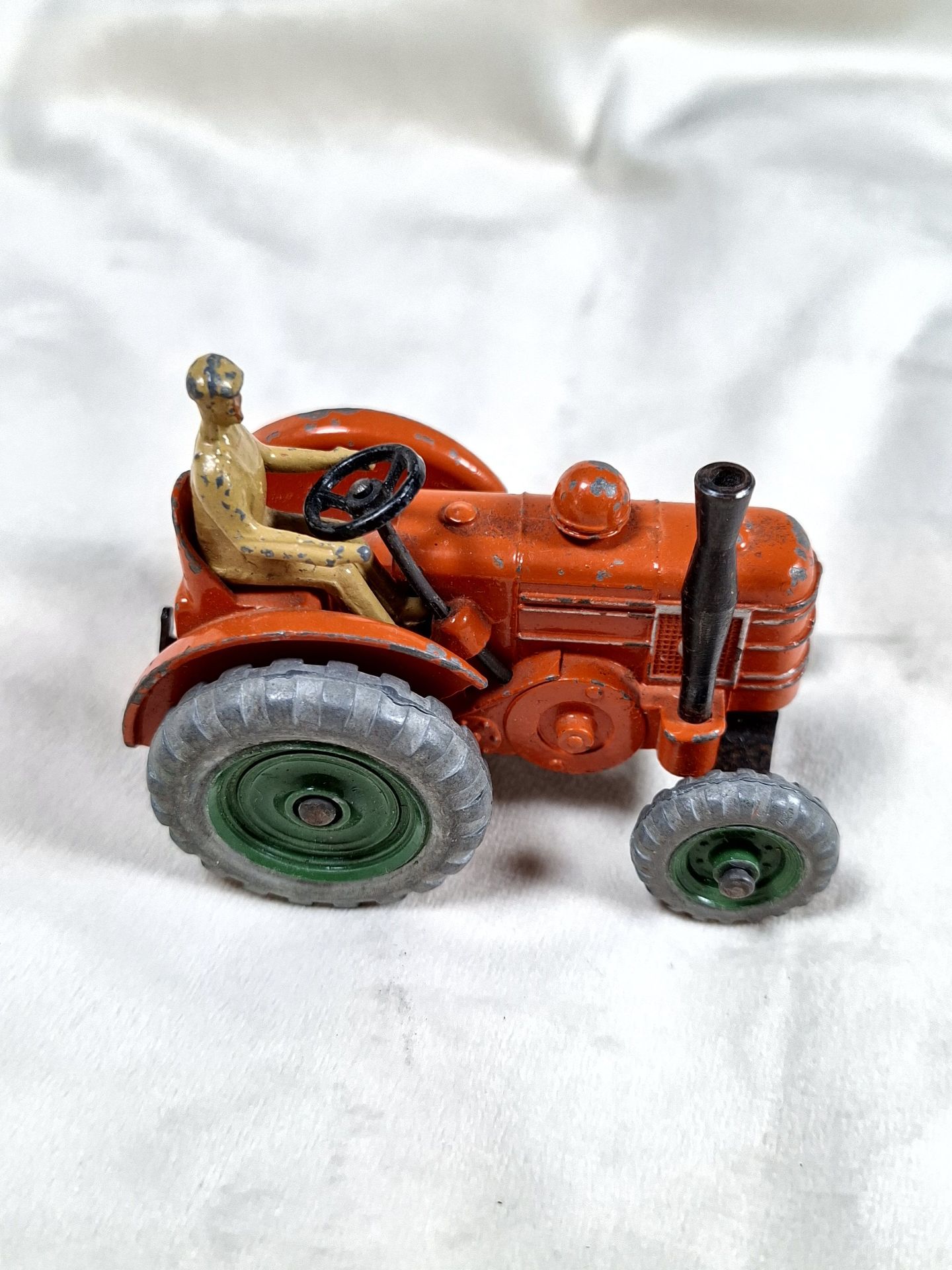 VINTAGE Dinky Toys Tractor with Driver Figure, Field Marshall - image 4 of 7