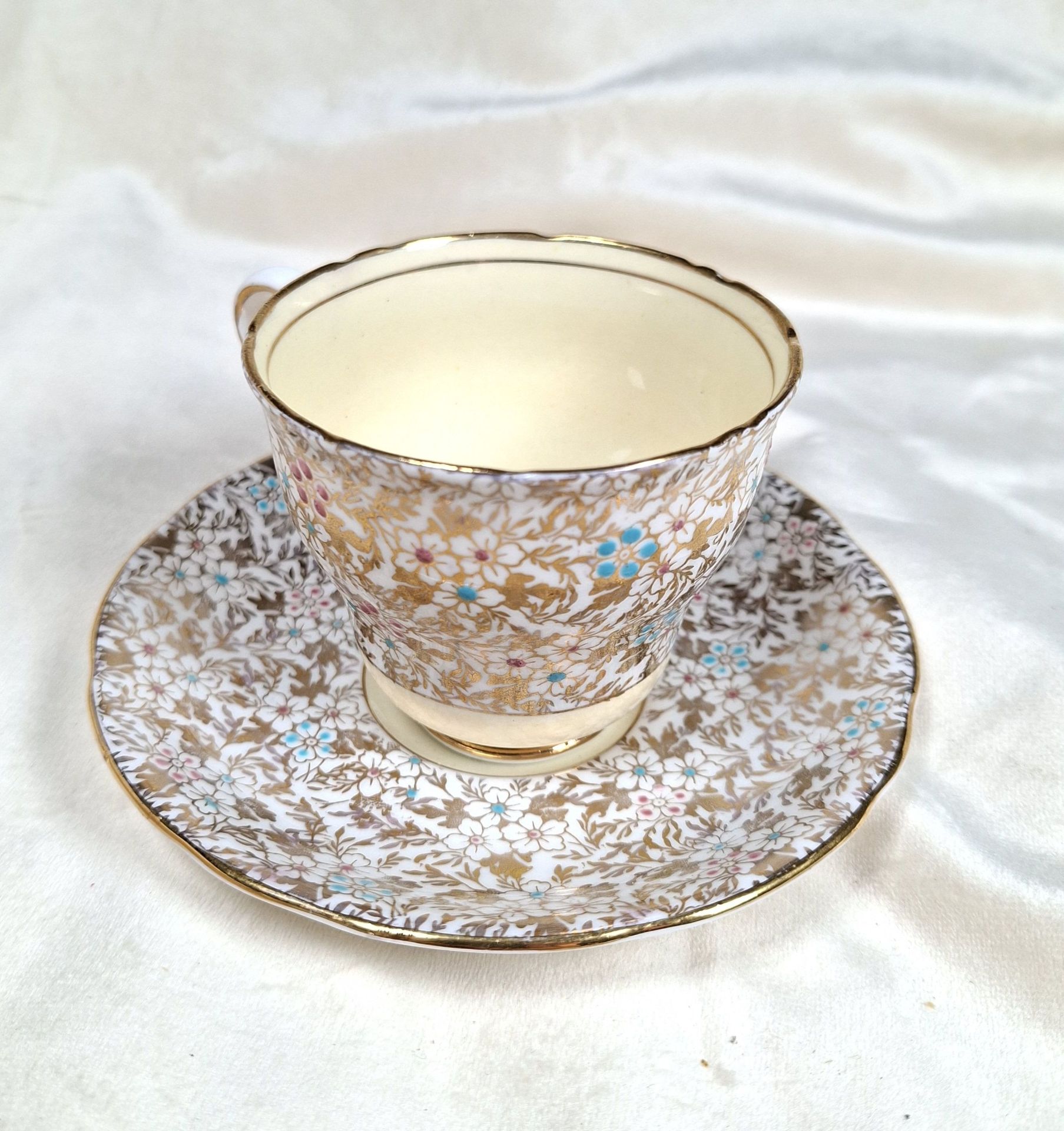 Royal Stafford Bone China Teacup and Saucer - image 2 of 6